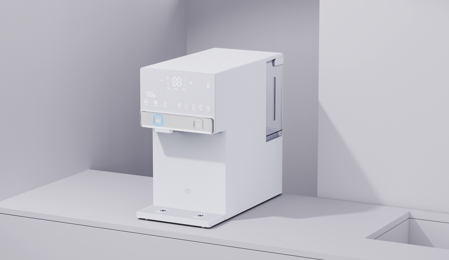 Ice-making water dispenser, instant hot water dispenser, ice-making instant hot water dispenser，