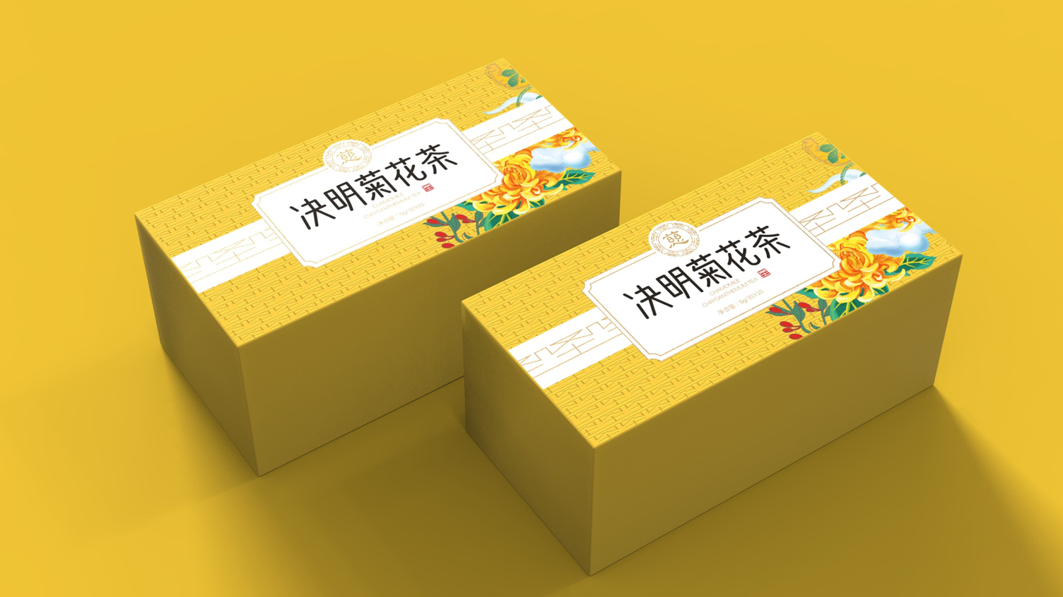 Cassia Chrysanthemum Tea Packaging Design，Packaging Design of Tea Bag，Tea Packaging Design，