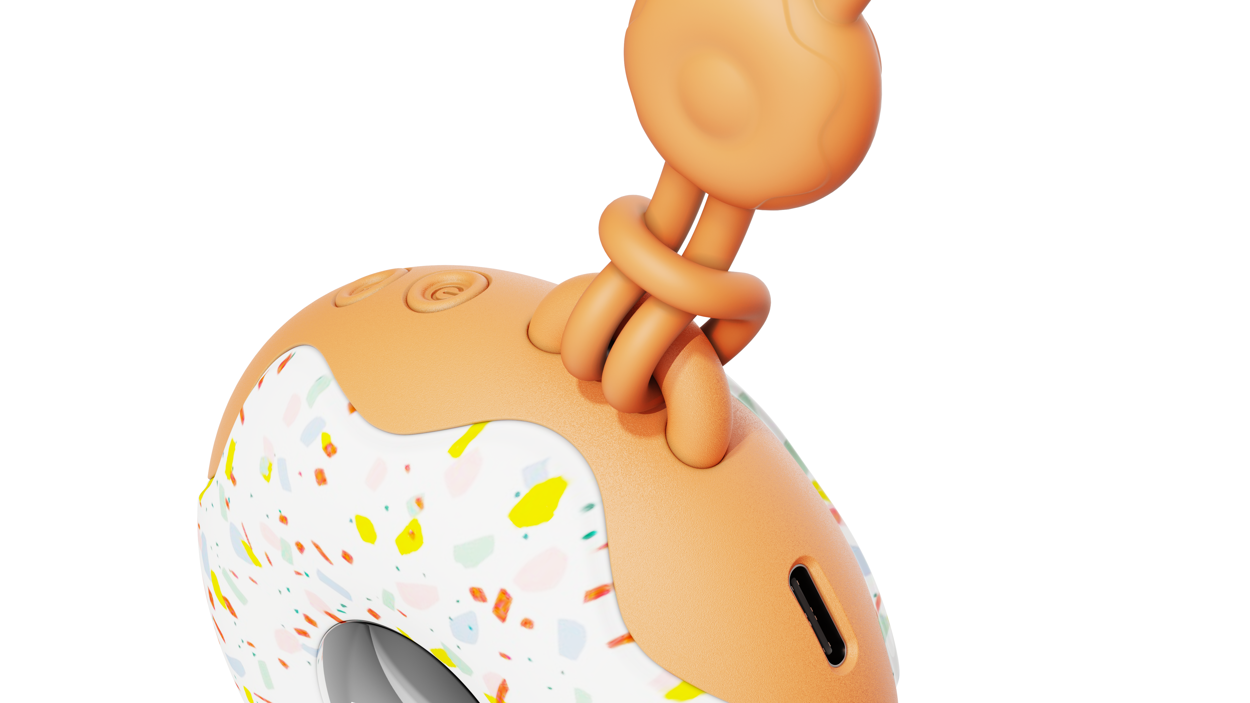 Hand warmer，small home appliances，winter，product design，doughnut，Render，Night light，