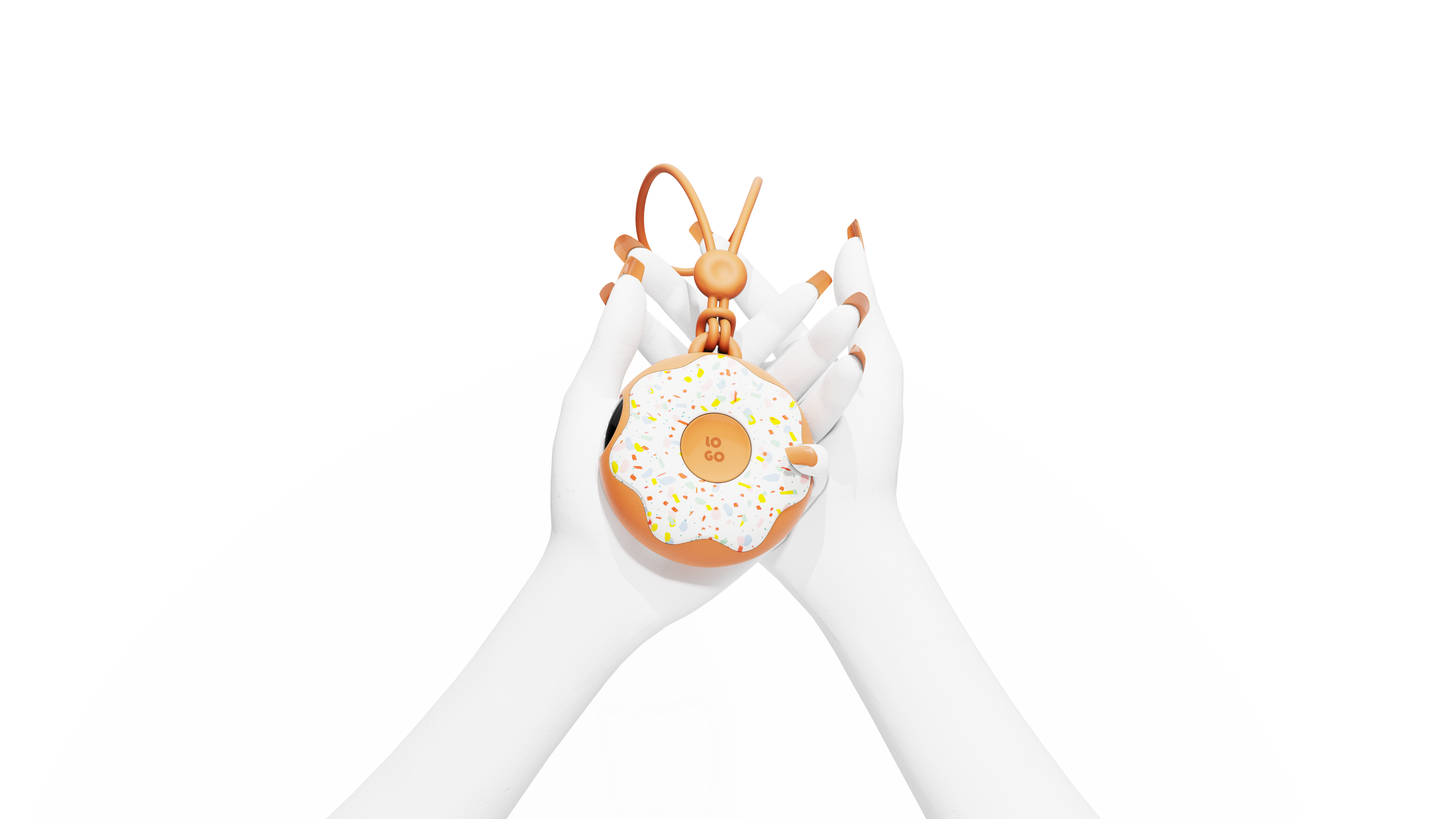 Hand warmer，small home appliances，winter，product design，doughnut，Render，Night light，