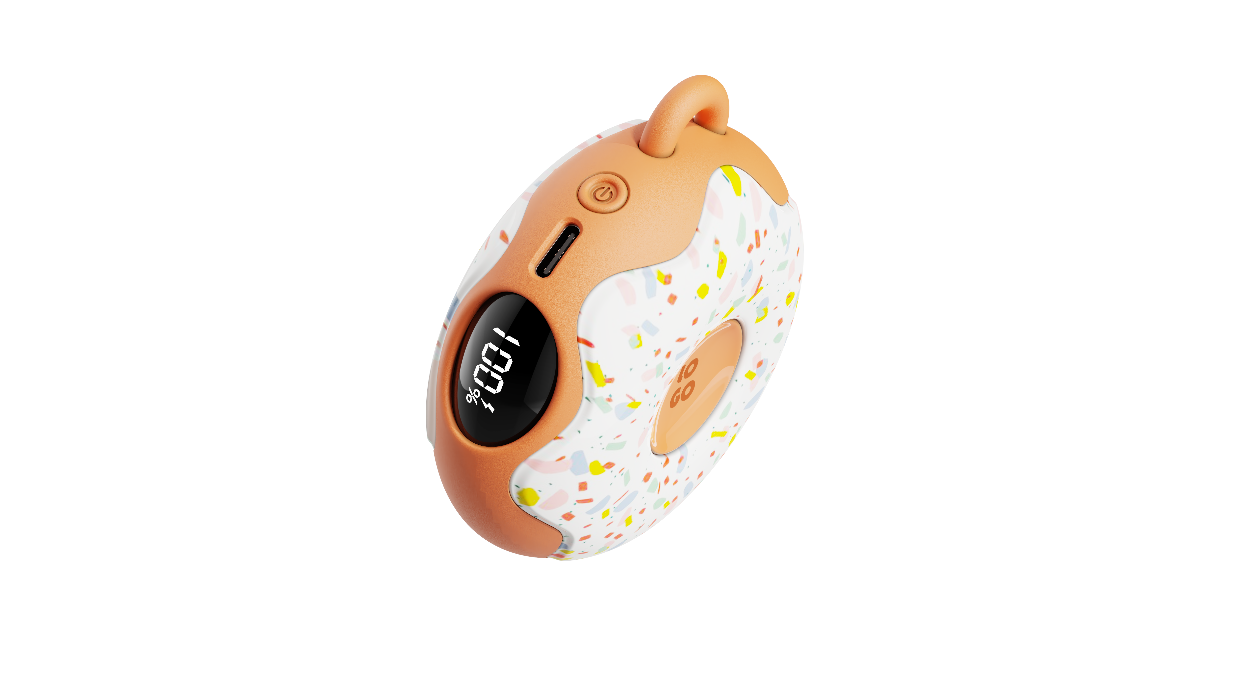 Hand warmer，small home appliances，winter，product design，doughnut，Render，Night light，