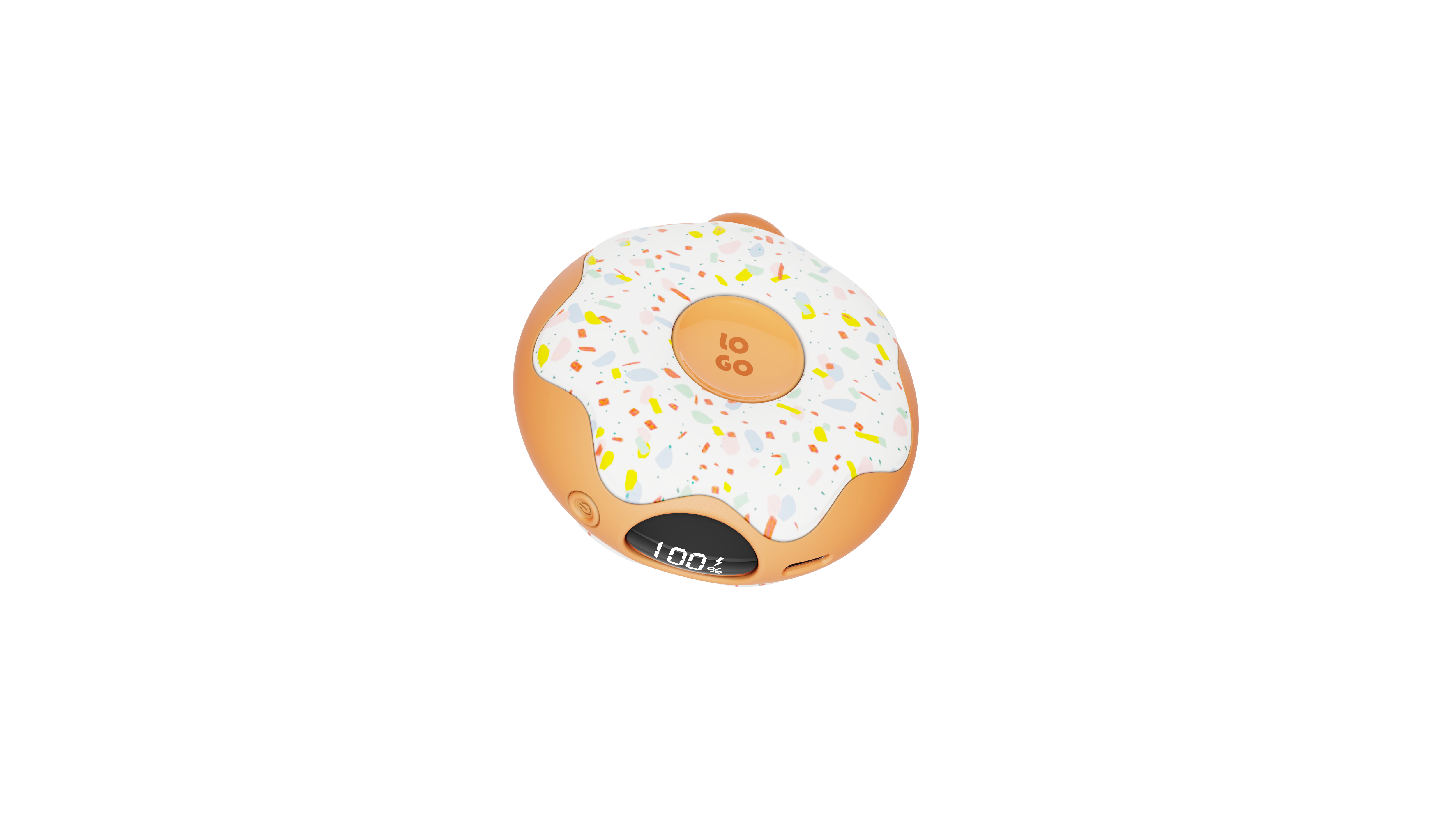 Hand warmer，small home appliances，winter，product design，doughnut，Render，Night light，