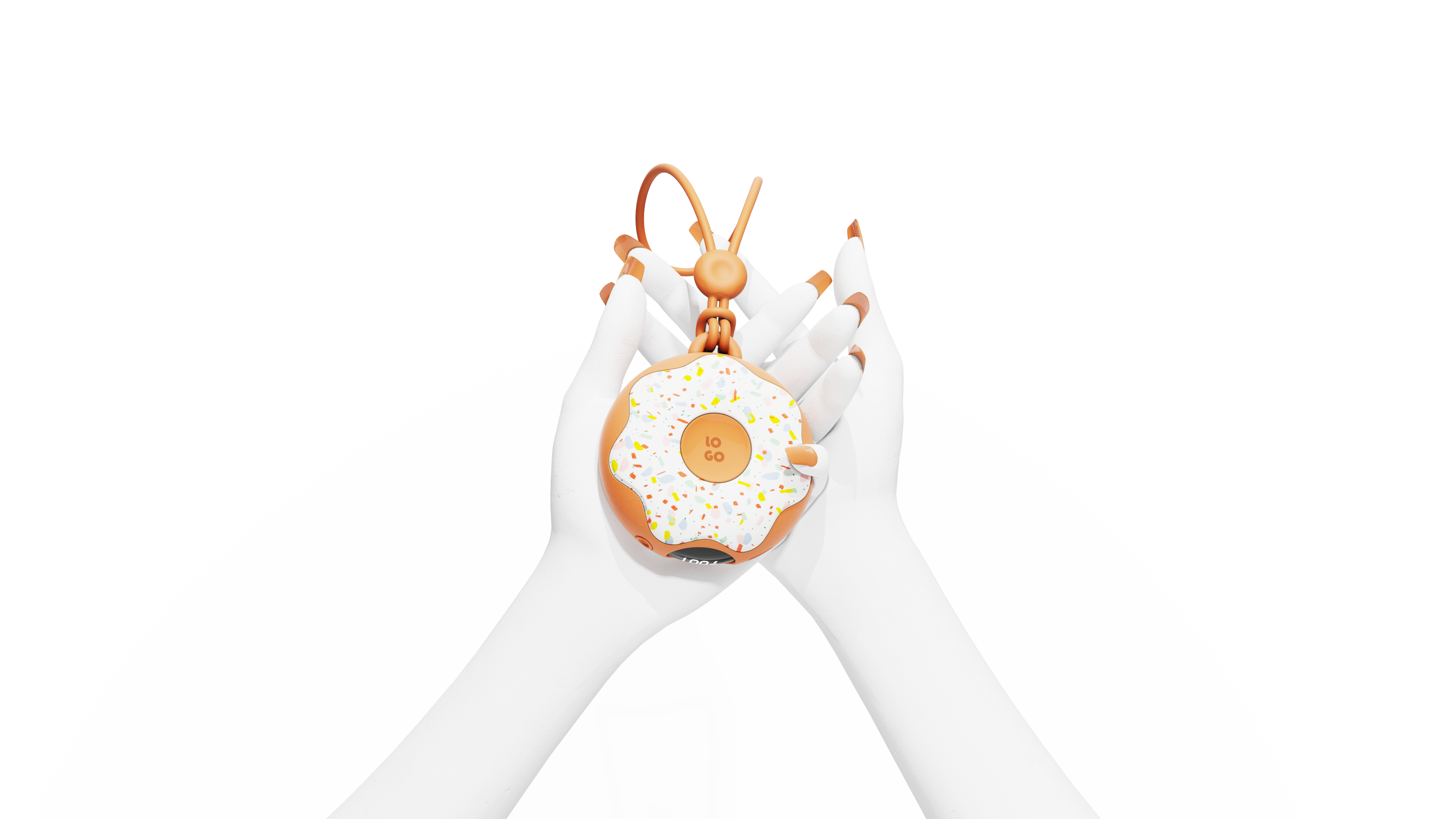 Hand warmer，small home appliances，winter，product design，doughnut，Render，Night light，