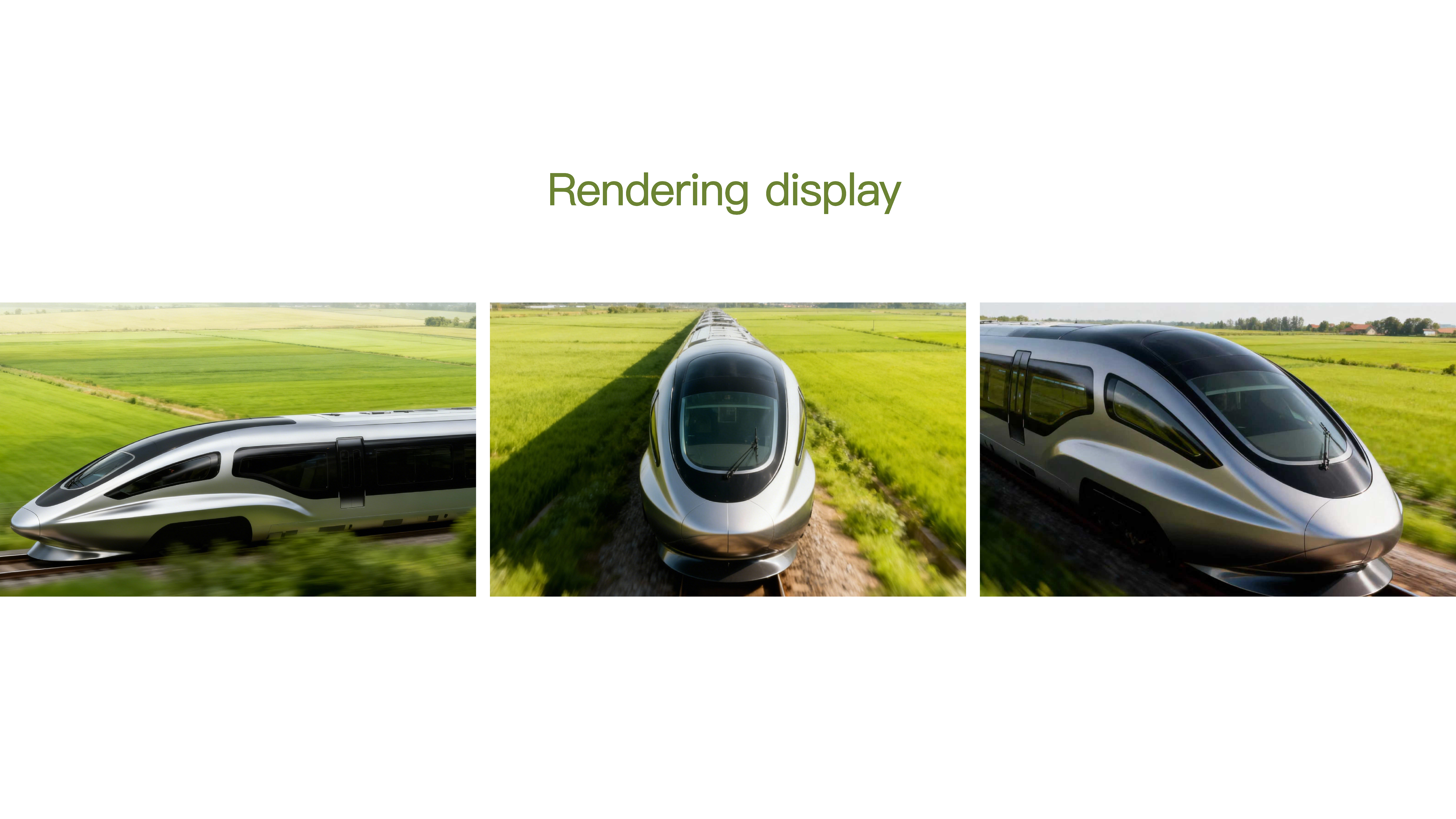 Product modeling，industrial design，product design，high-speed train，Green Water and Green Mountain，