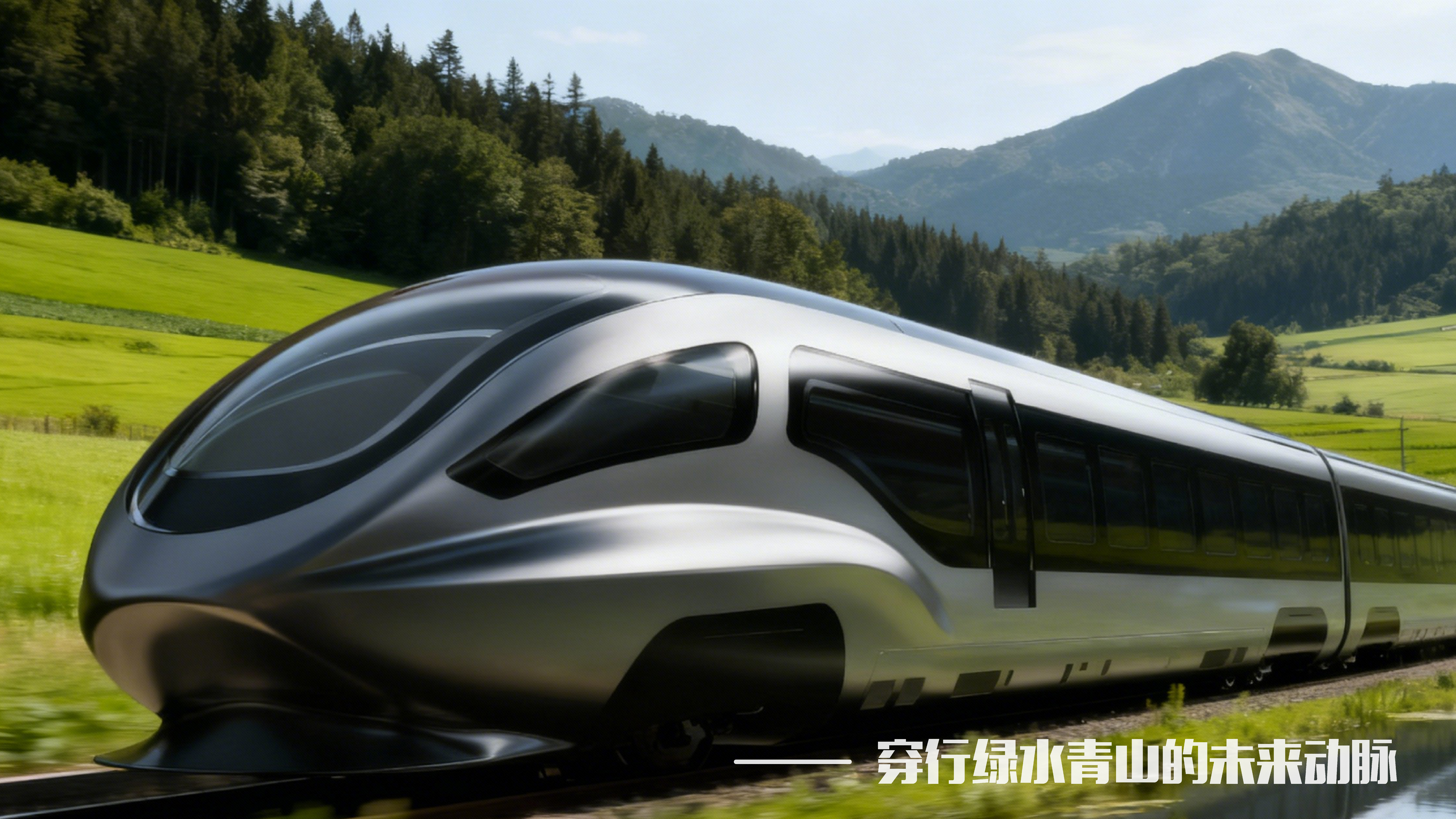 Product modeling，industrial design，product design，high-speed train，Green Water and Green Mountain，