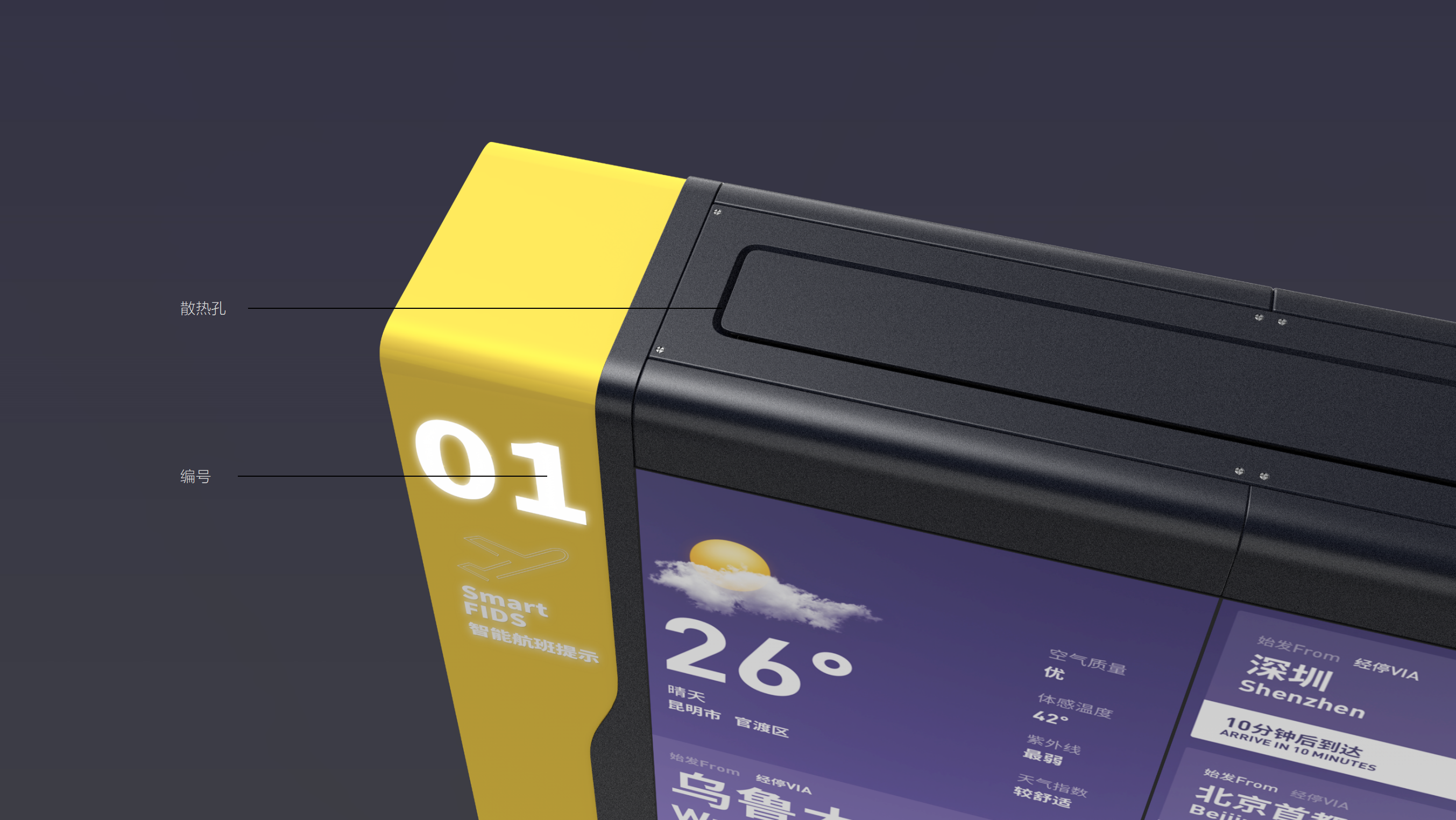 Airport Guide Screen，