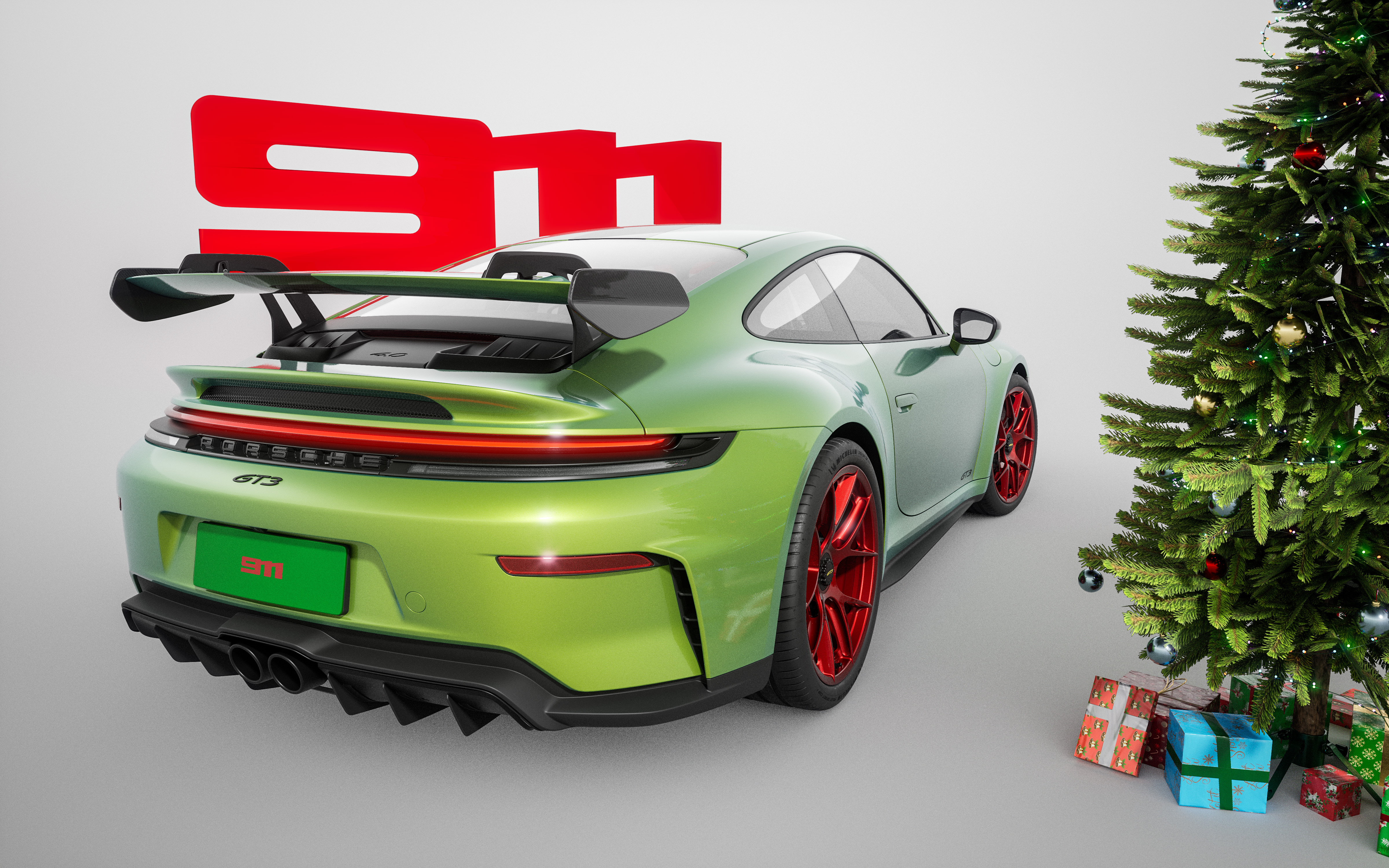 Porsche，ue5，Automobile design，Car rendering，gt3，nine hundred and eleven，