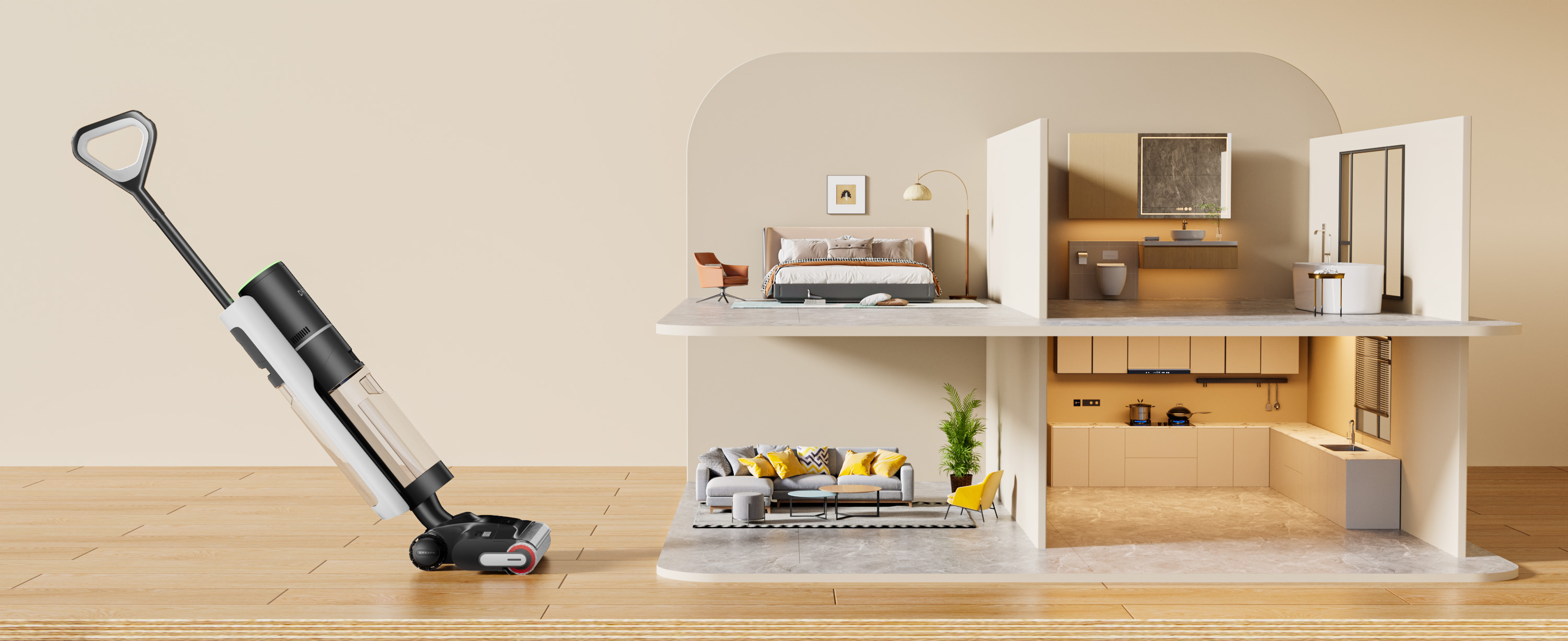 cr，rs，c4d，Washing machine，Render，household electrical appliances，