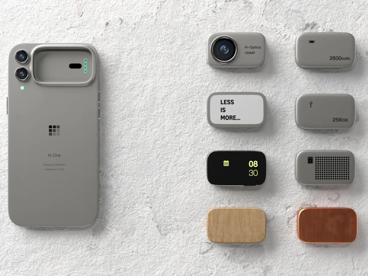 H-One Pro，mobile phone，Digital，conceptual design，