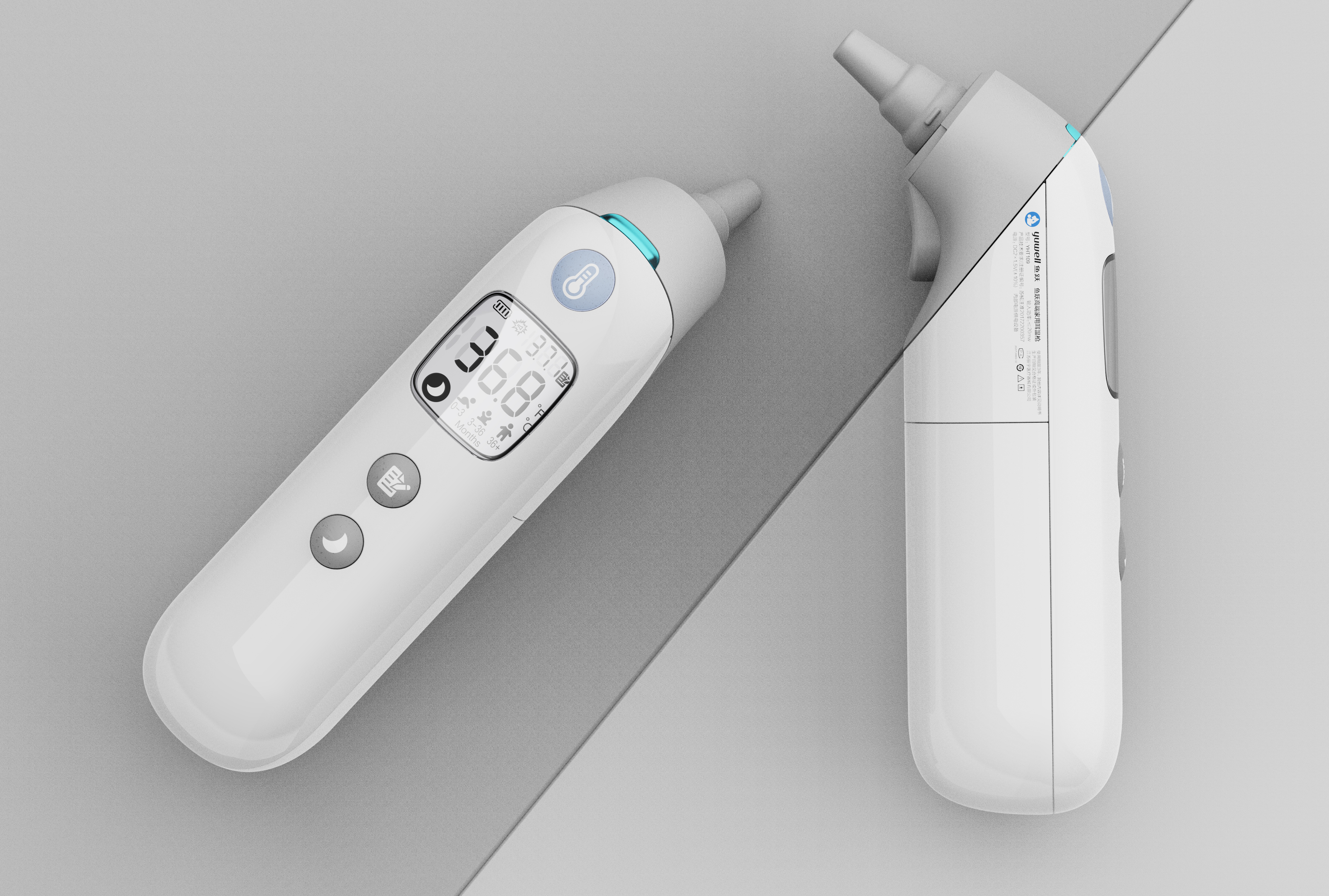 temperature，ear temperature，Ear temperature gun，industrial design，medical care，