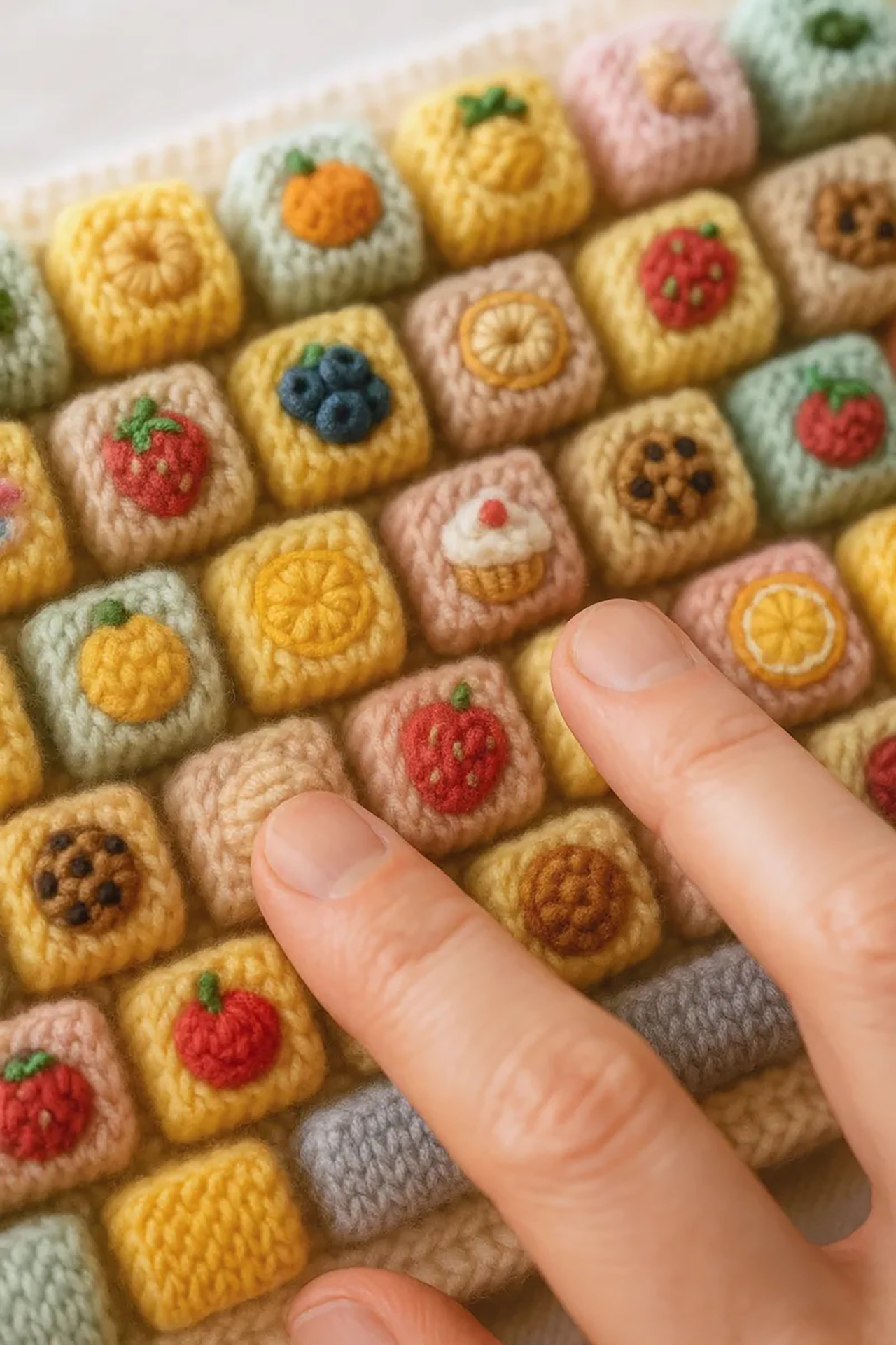 Knitted key cap，ASMR，Mechanical keyboard，Soft touch，