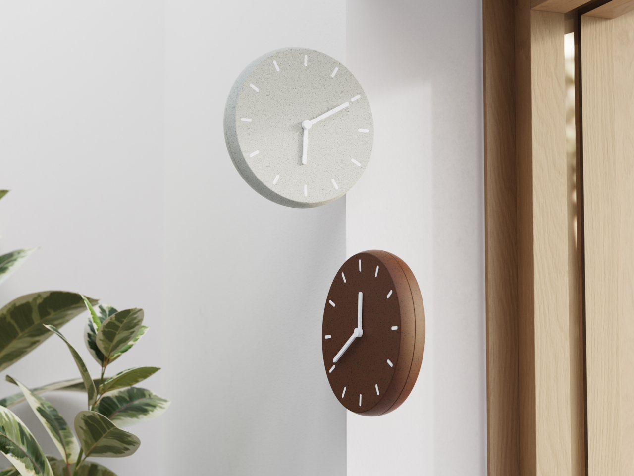 Corner clock，Clock，Corner Design，Home Furnishing decoration，