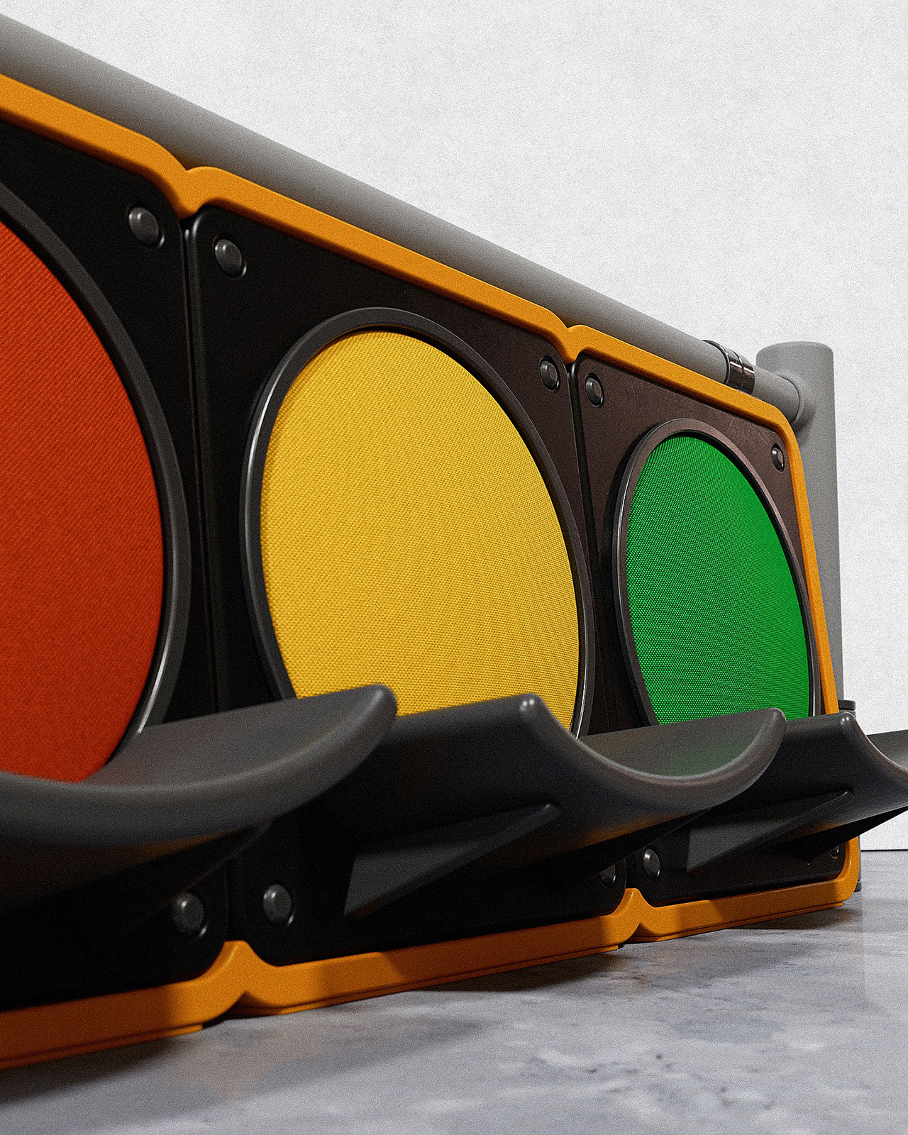 Traffic Light Bench，furniture，chair，originality，