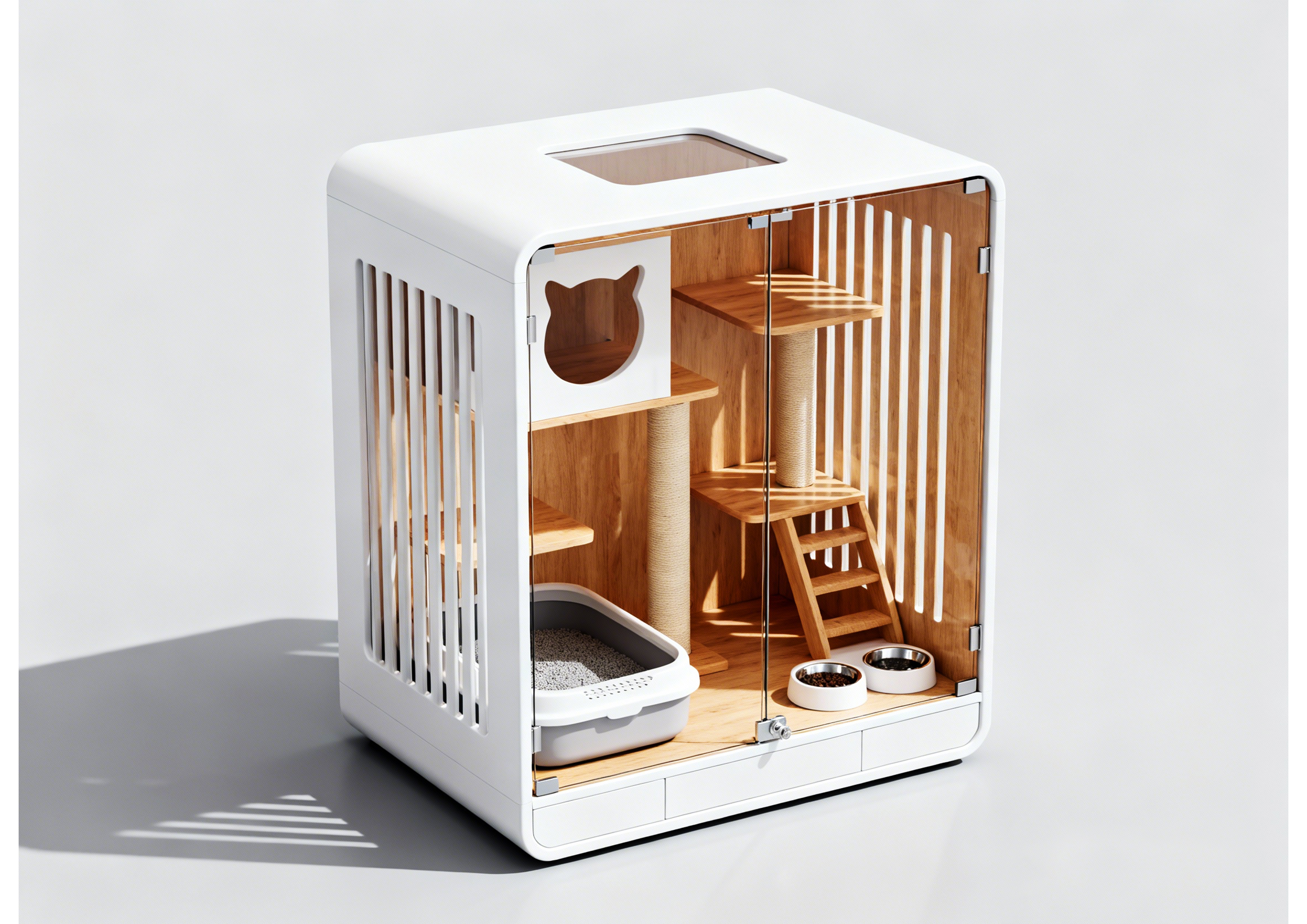 Pets，cattery ，cat，cage，furniture，Simple and modern，