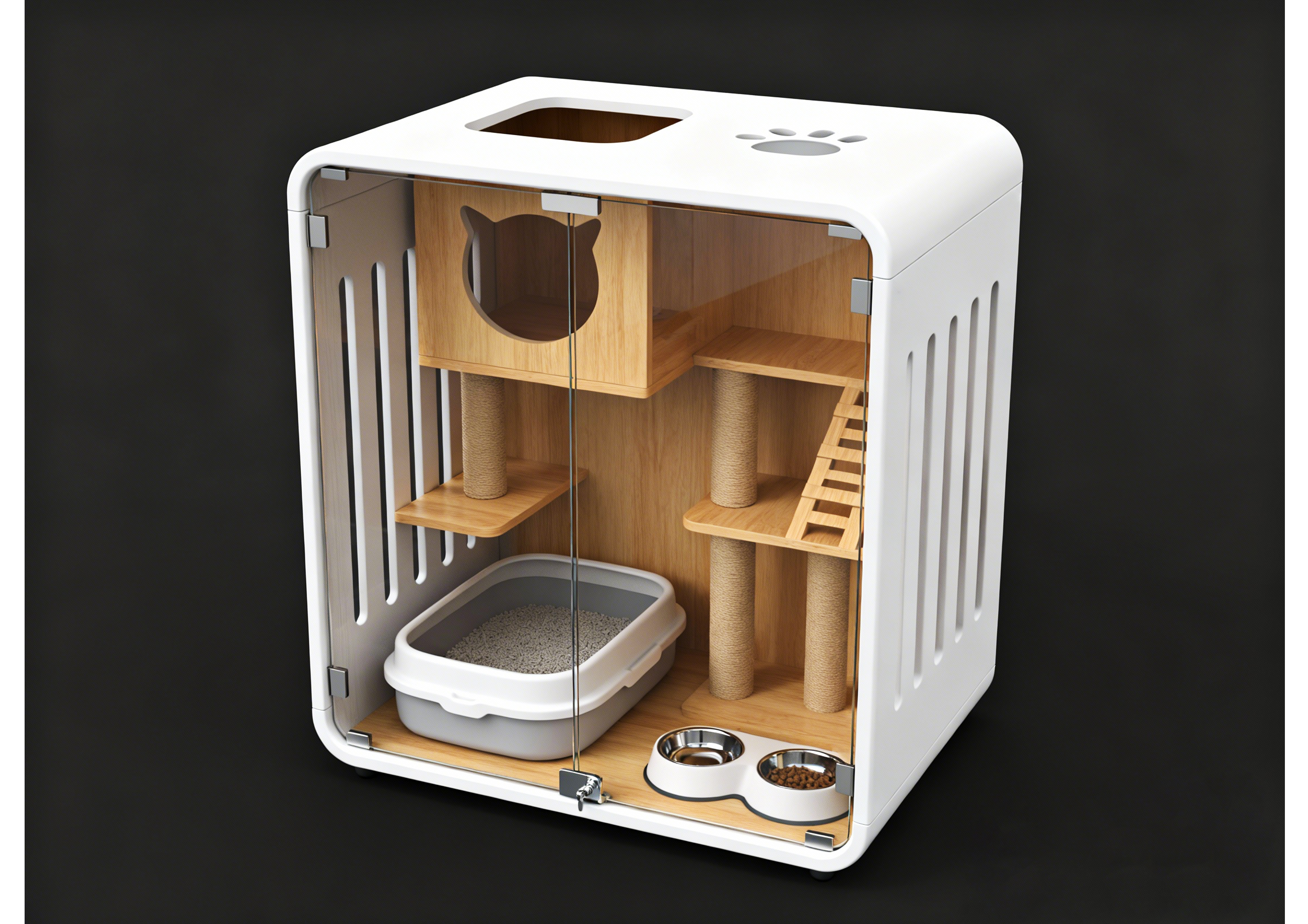Pets，cattery ，cat，cage，furniture，Simple and modern，