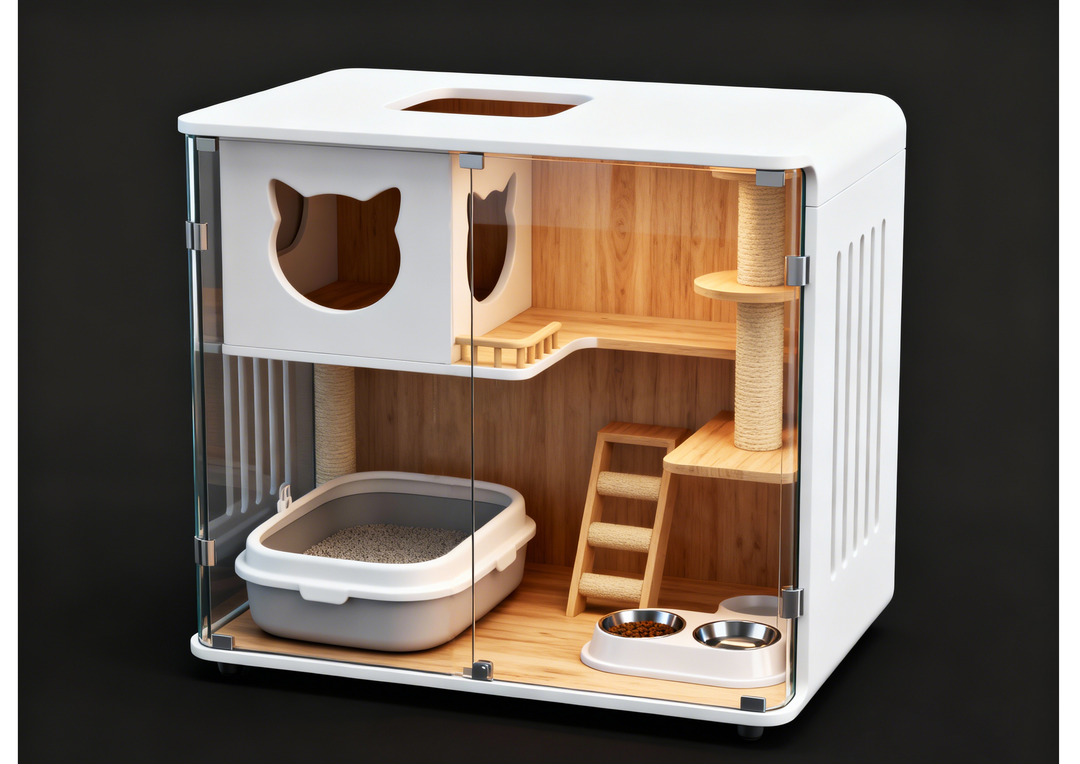 Pets，cattery ，cat，cage，furniture，Simple and modern，