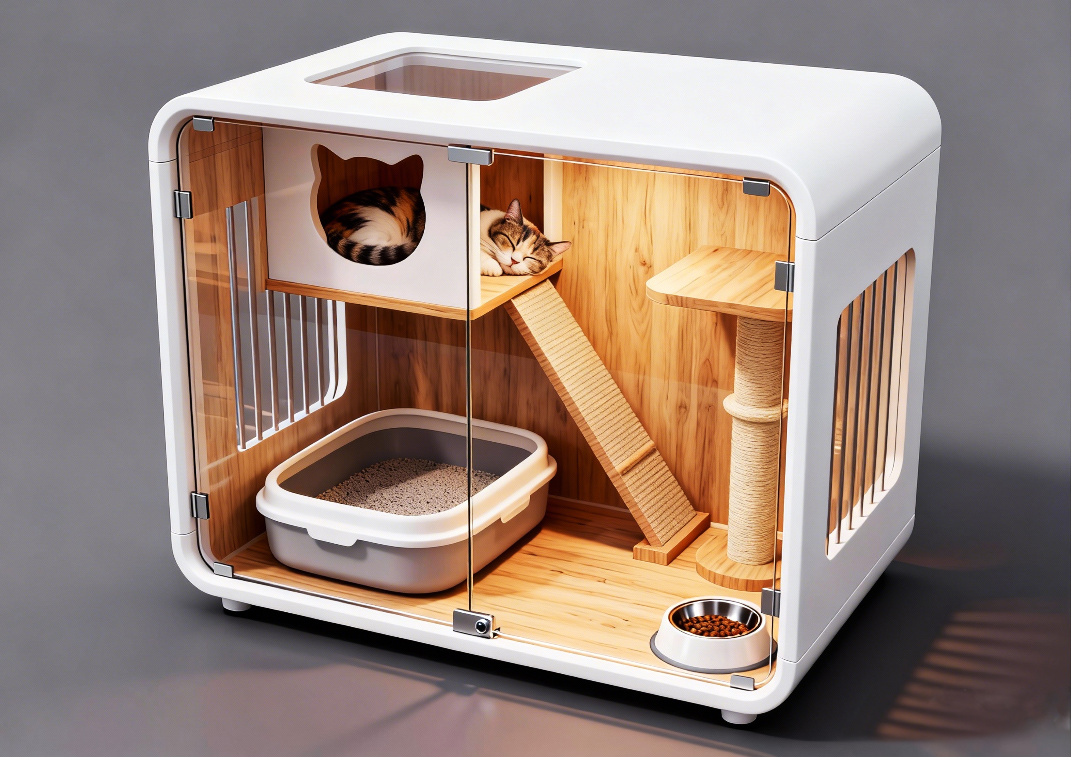 Pets，cattery ，cat，cage，furniture，Simple and modern，
