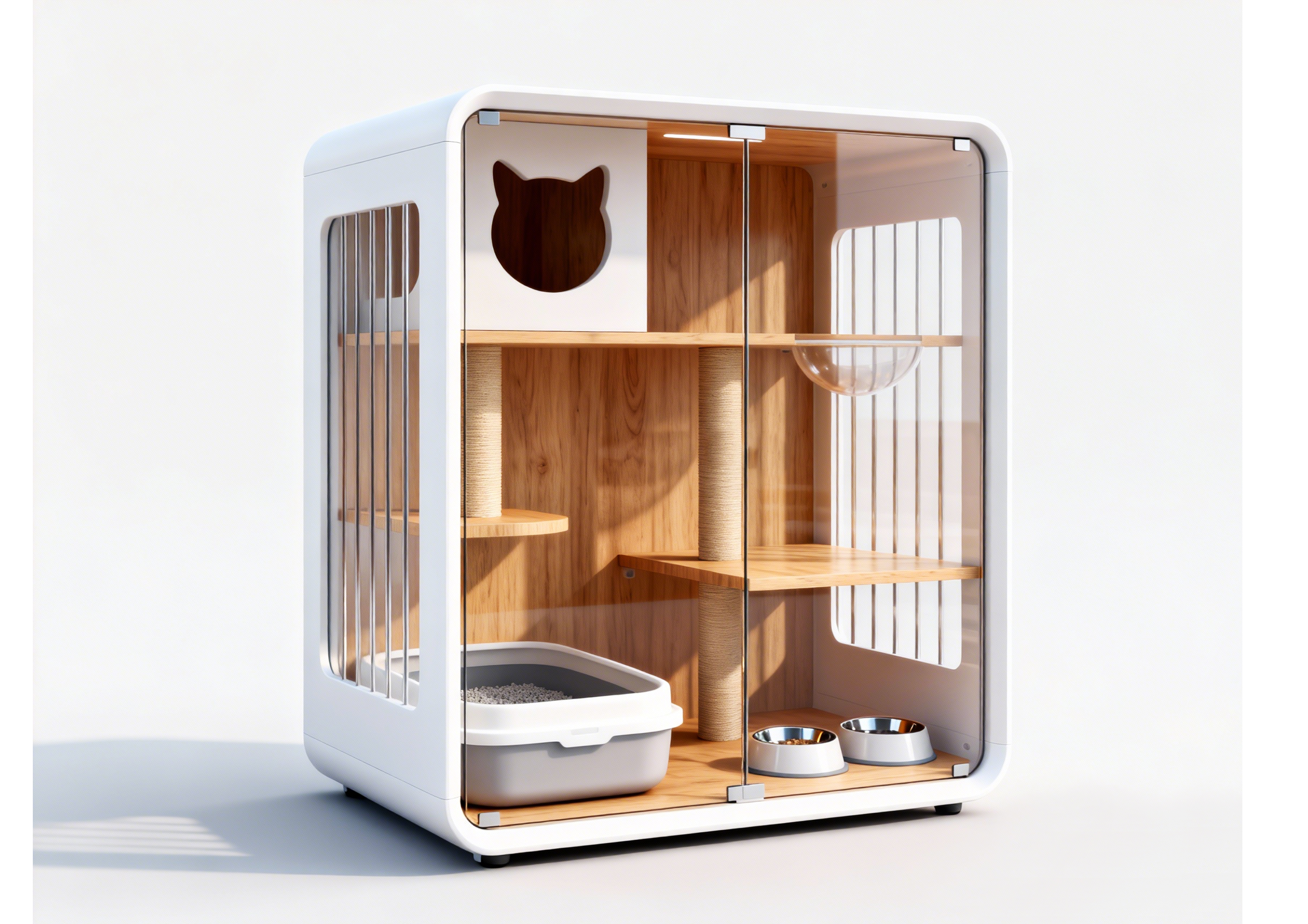 Pets，cattery ，cat，cage，furniture，Simple and modern，