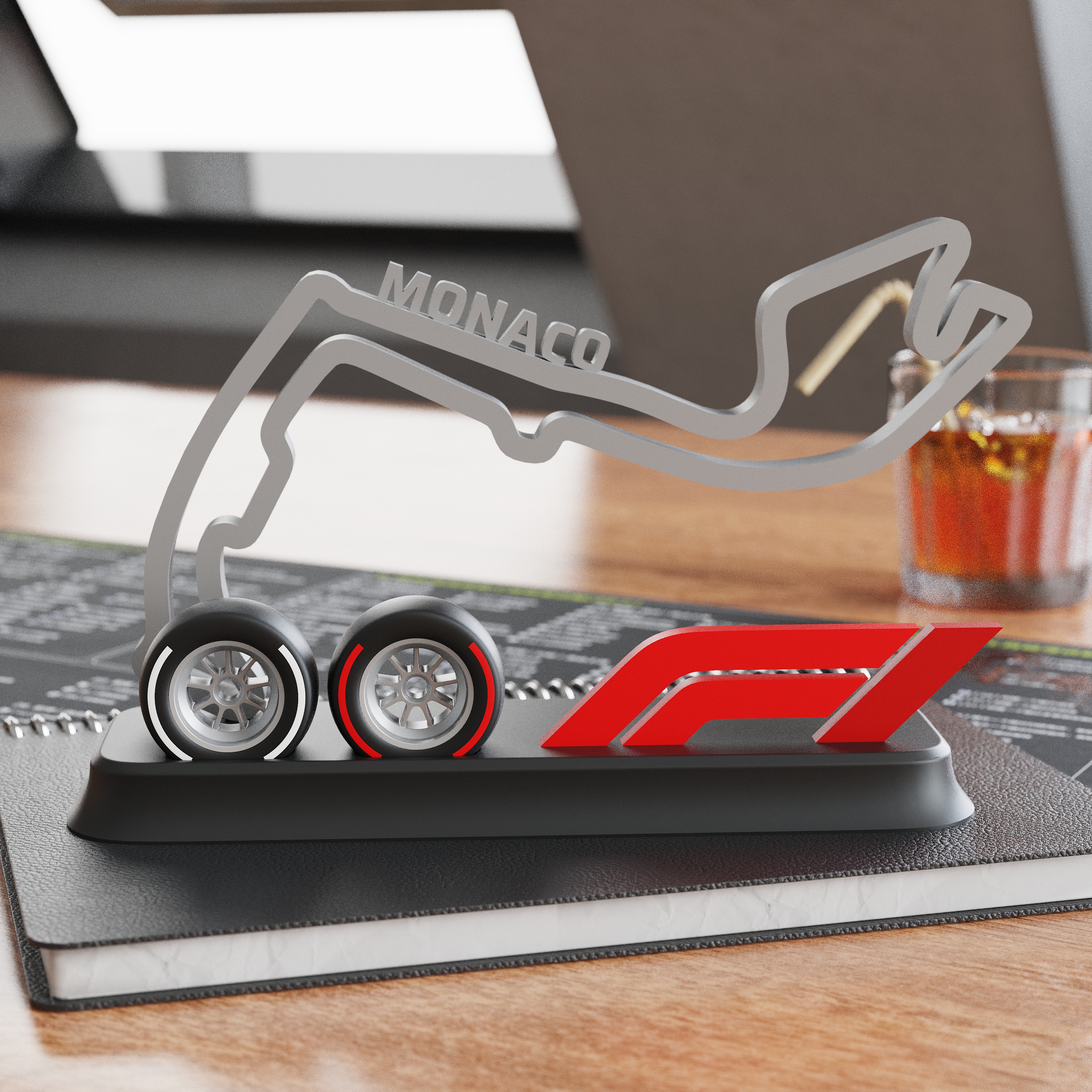 F1 Monaco Circuit Desktop Ornaments，