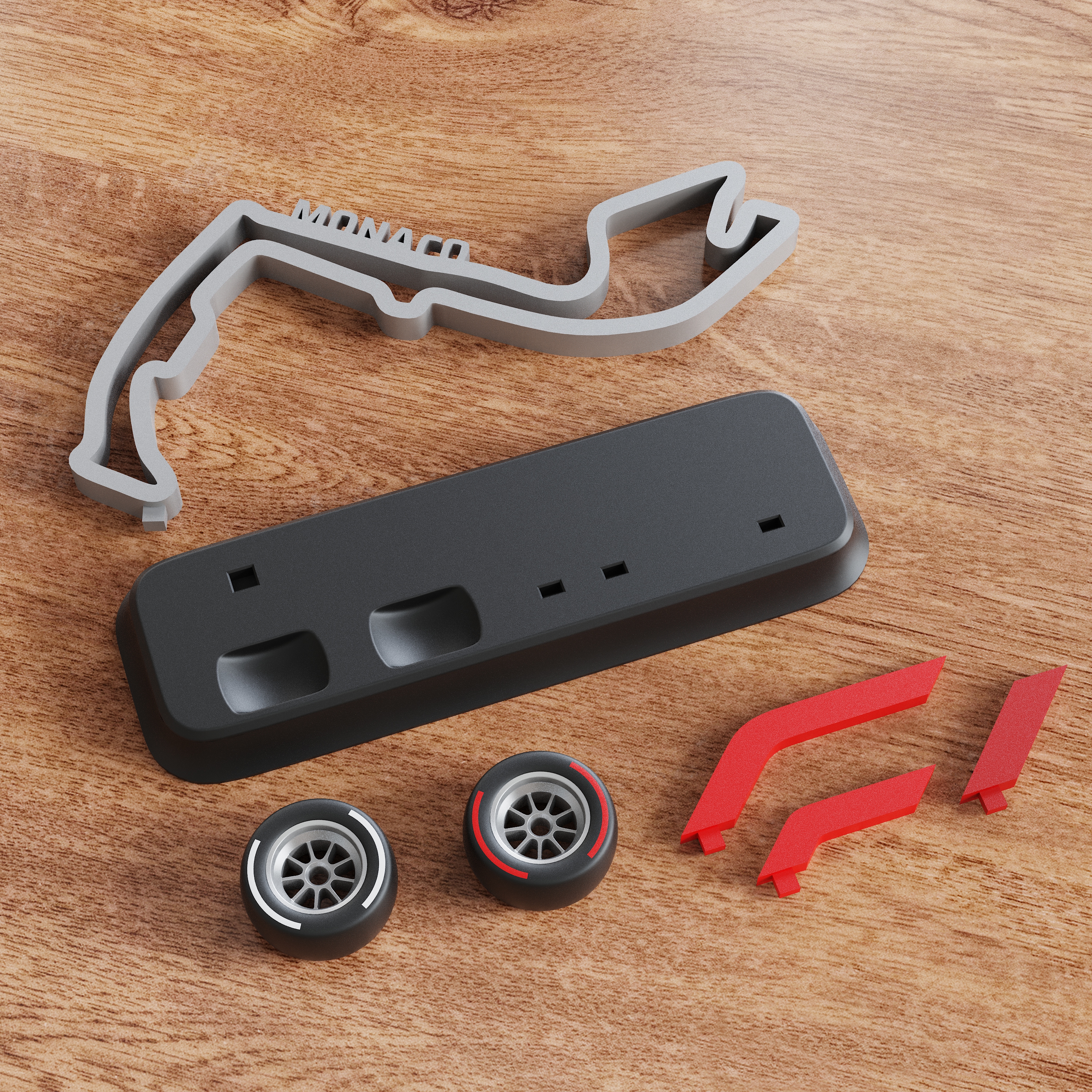 F1 Monaco Circuit Desktop Ornaments，