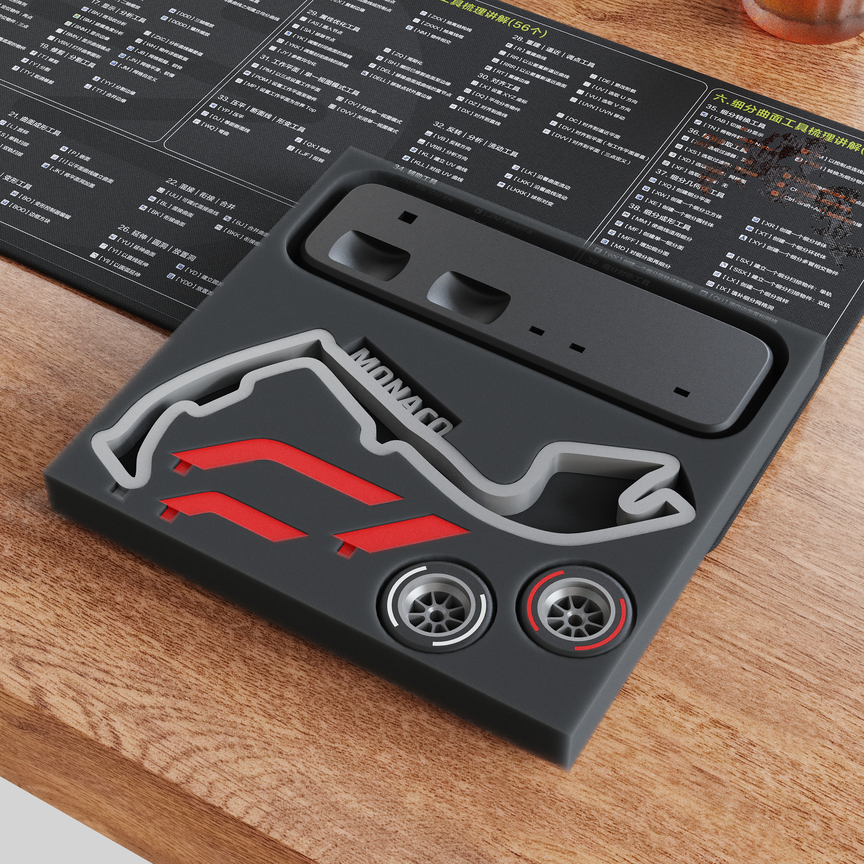 F1 Monaco Circuit Desktop Ornaments，