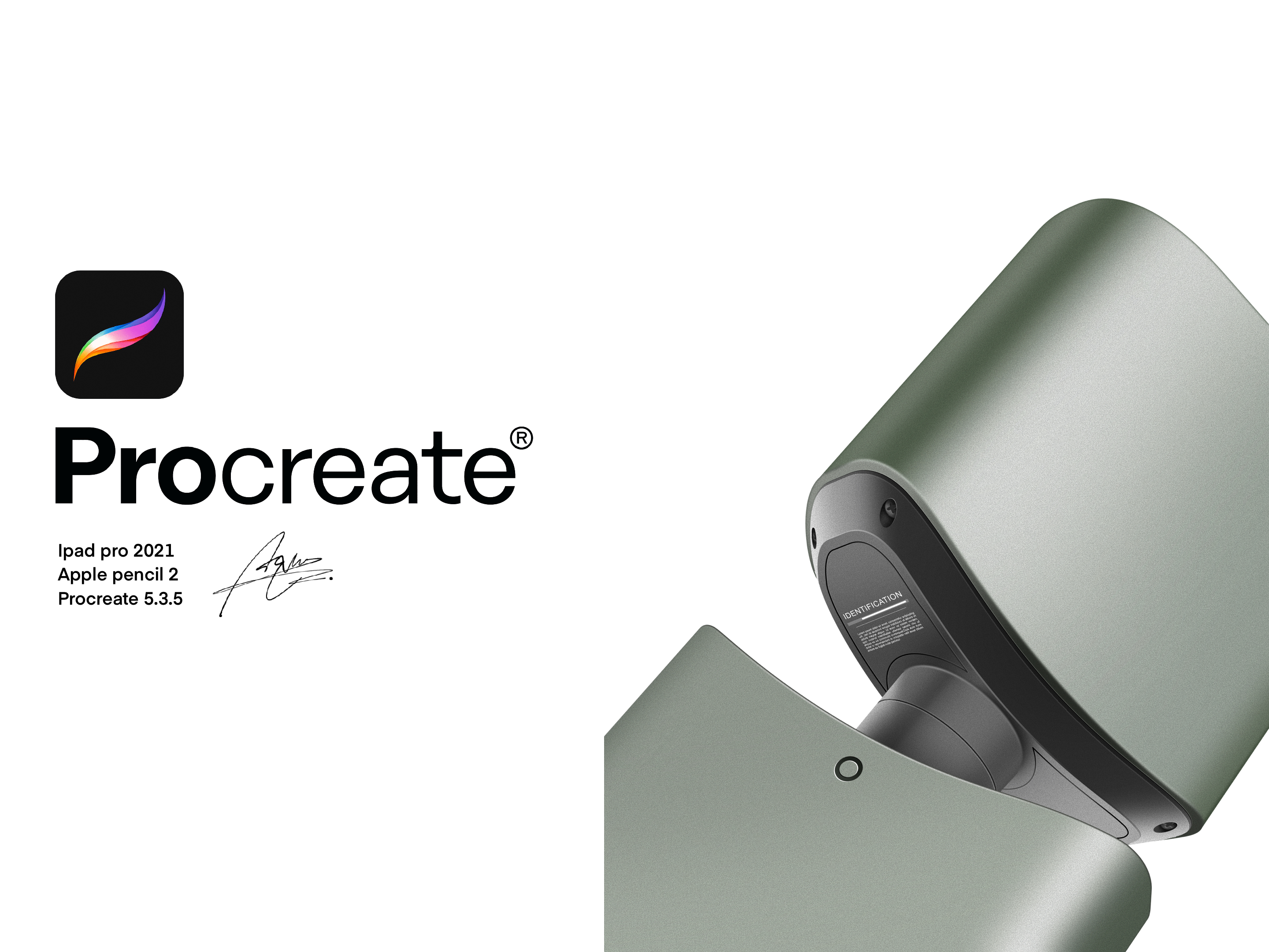 Procreate，industrial design，Ubee ，