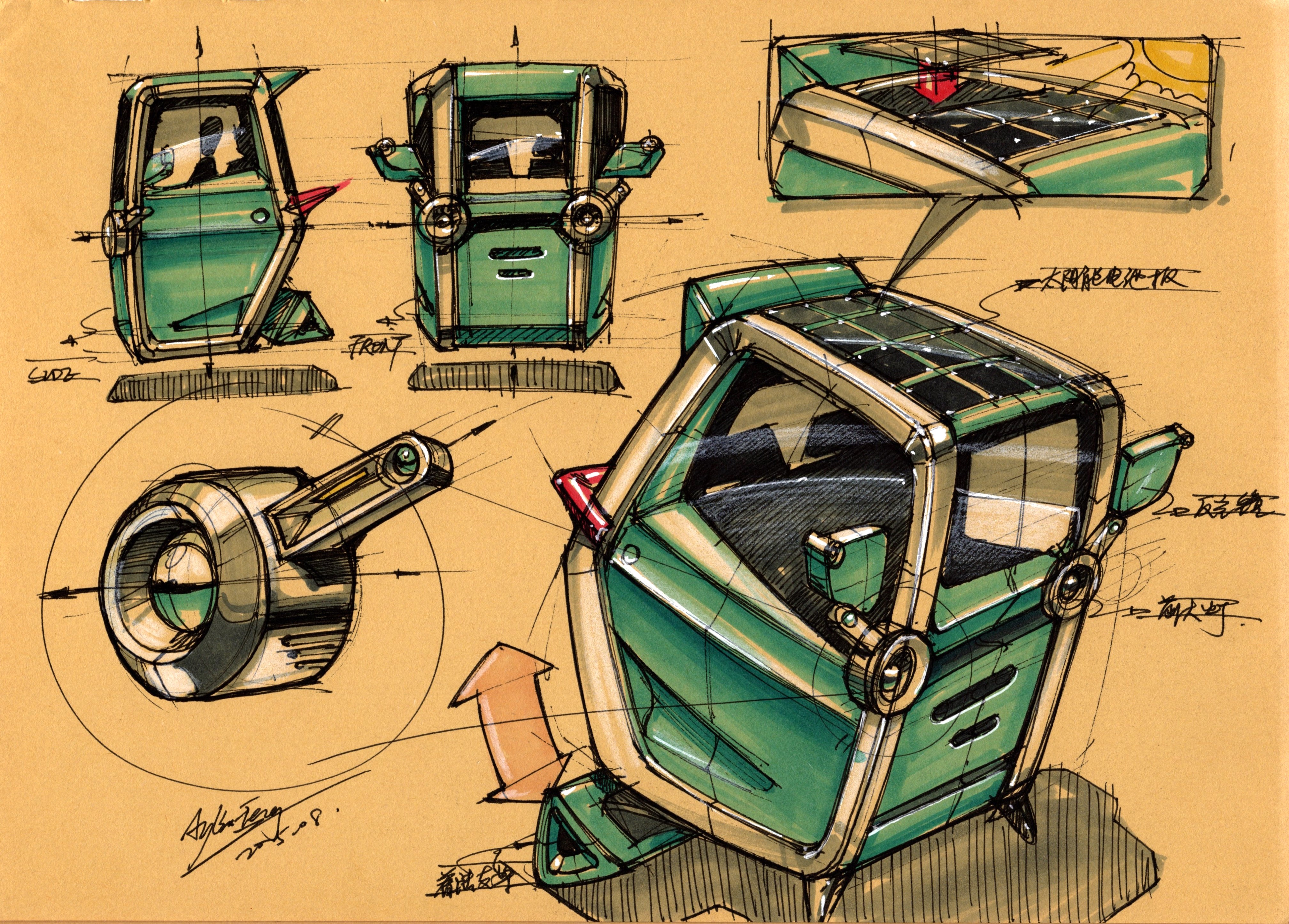 Hand drawn product design，industrial design hand-painted，Postgraduate entrance examination for industrial design，Product design postgraduate entrance examination，Designer's hand-painted book，Dream-chasing Design Postgraduate Entrance Examination，