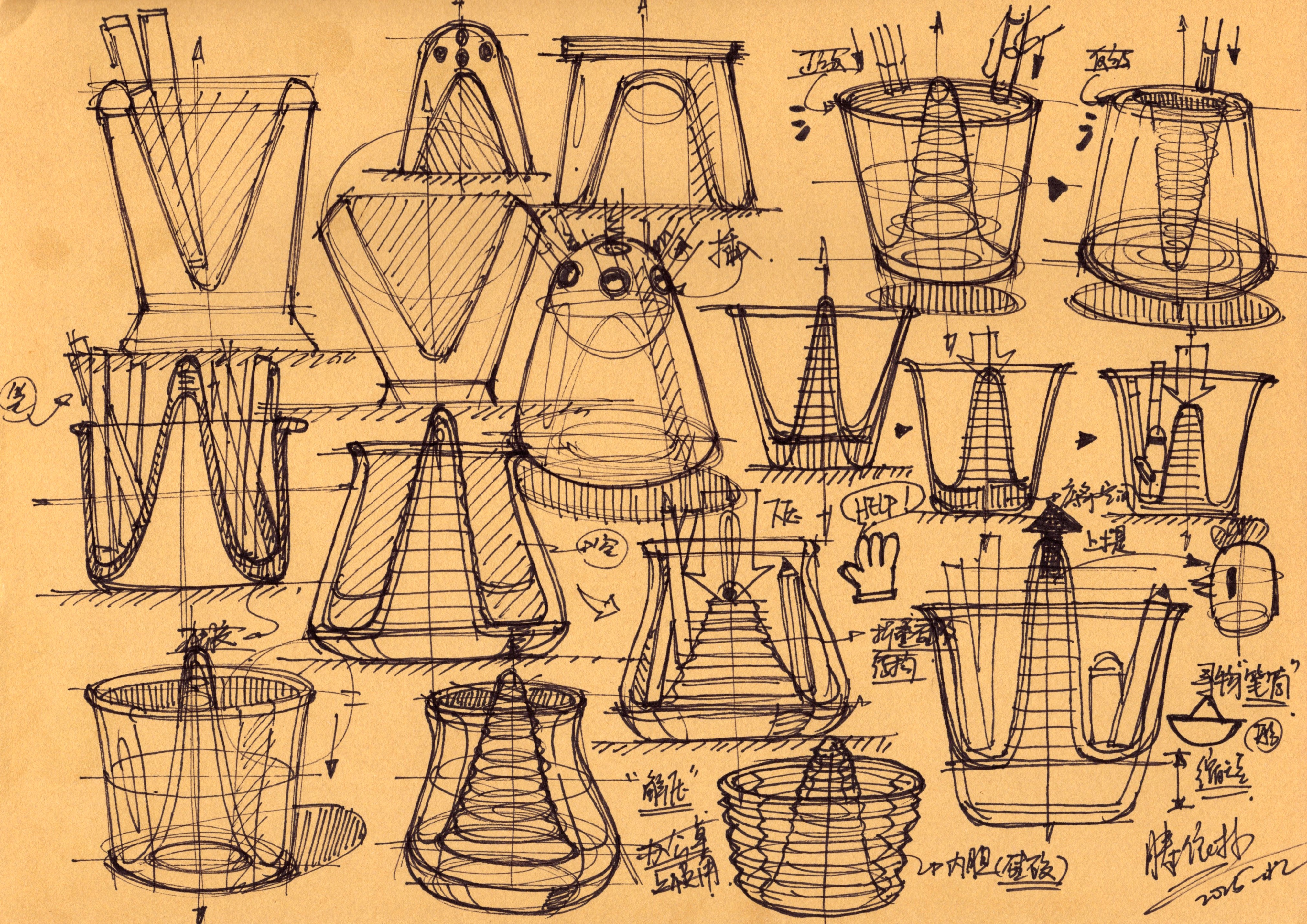 Hand drawn product design，industrial design hand-painted，Postgraduate entrance examination for industrial design，Product design postgraduate entrance examination，Designer's hand-painted book，Dream-chasing Design Postgraduate Entrance Examination，