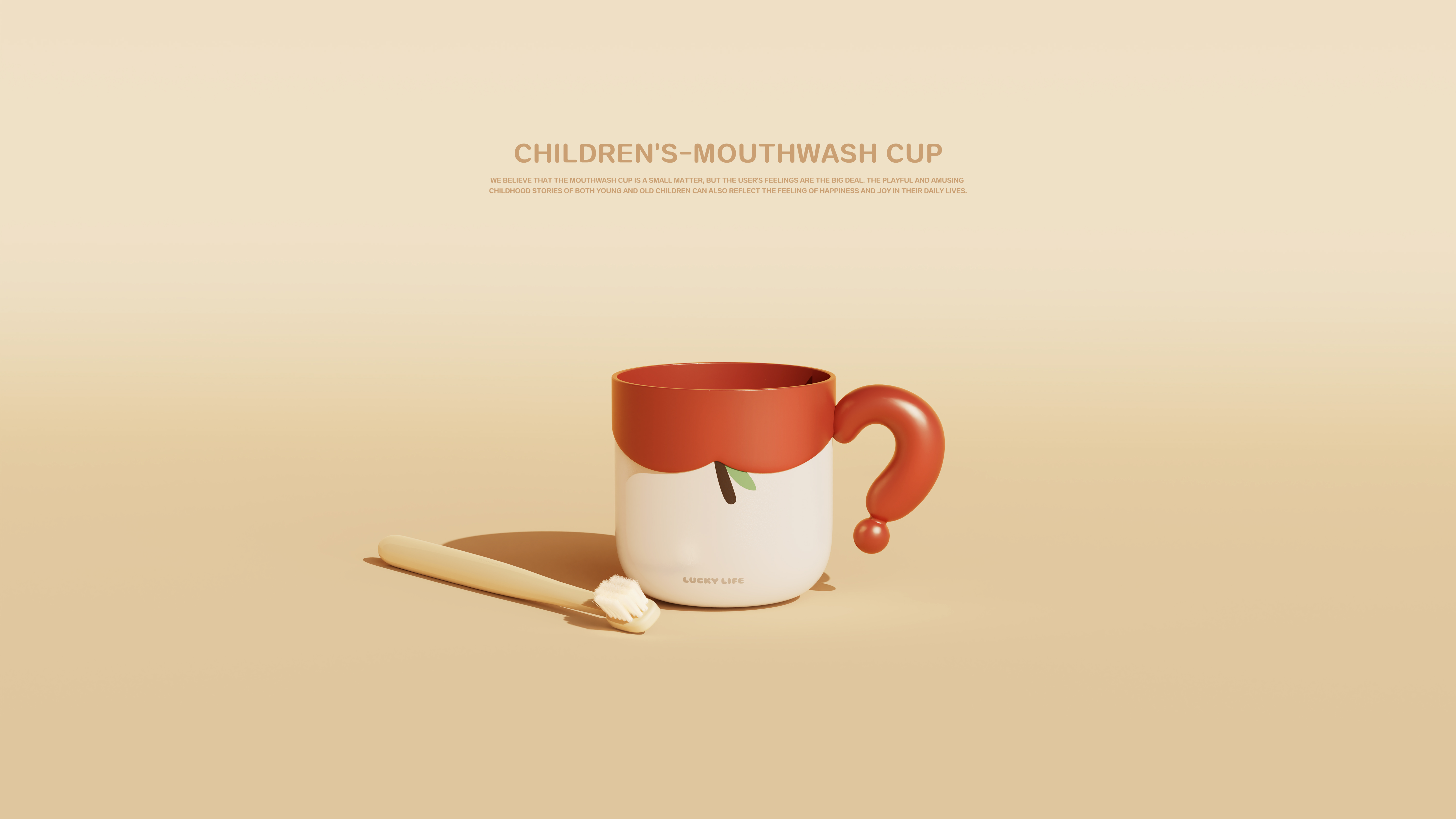 Gargle cup，A lot of question marks，Children's products，dopamine，wash supplies，