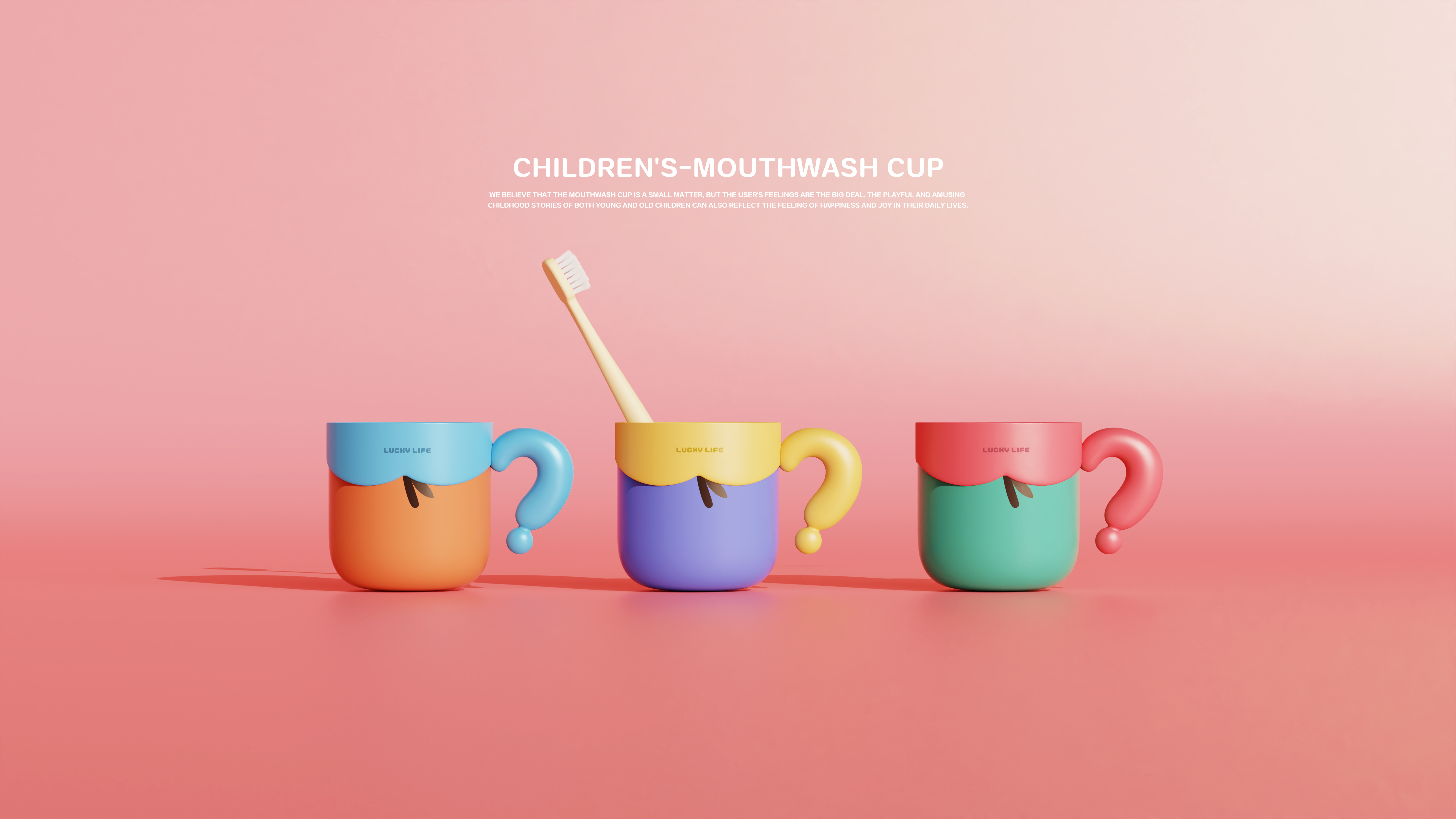 Gargle cup，A lot of question marks，Children's products，dopamine，wash supplies，