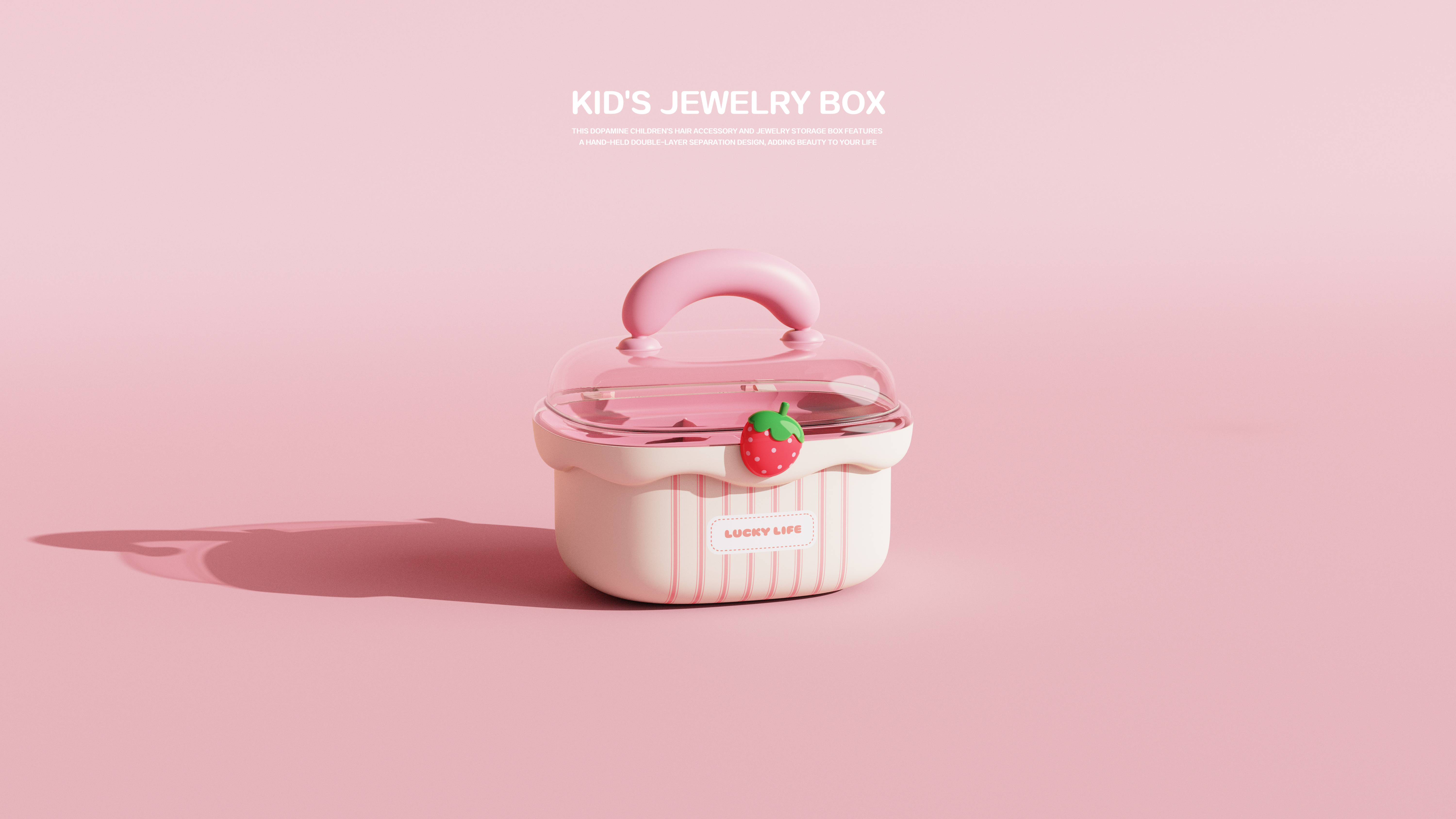 storage box，Receive，Jewelry storage，strawberry，rainbow，My storage box，Daily-use design，