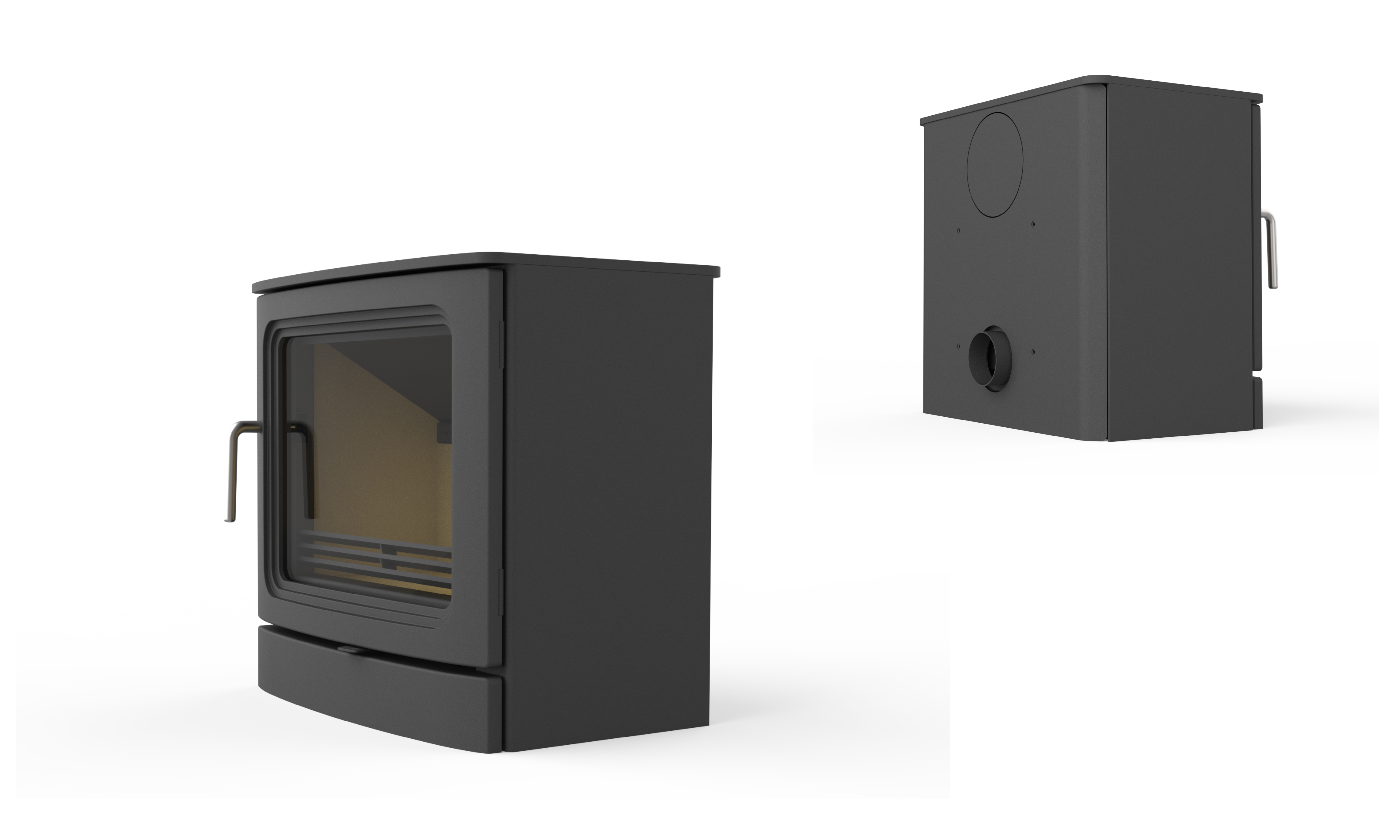 industrial design，Creative design，sheet metal cast iron，Structural design，Prototype production，design analysis ，Wood burning fireplace，True Fire Fireplace，