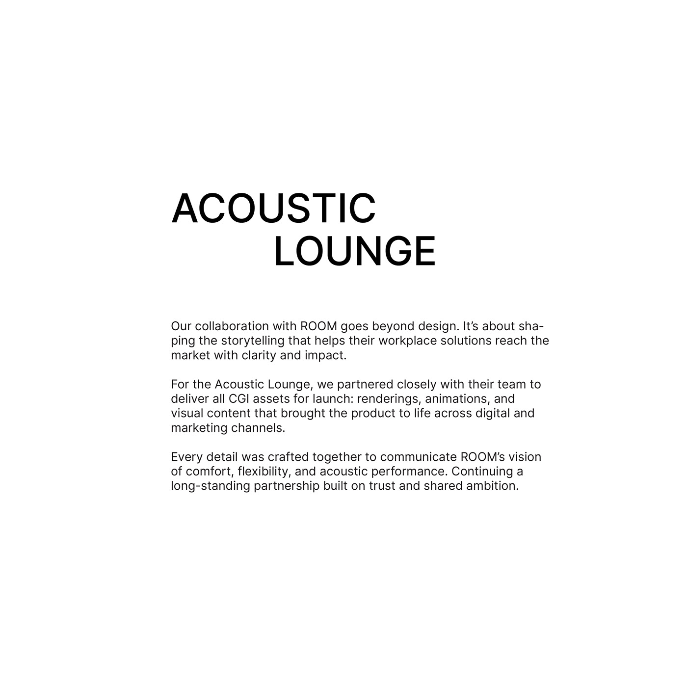 ROOM Acoustic，workplace，Acoustic Sofa，Render Animation，