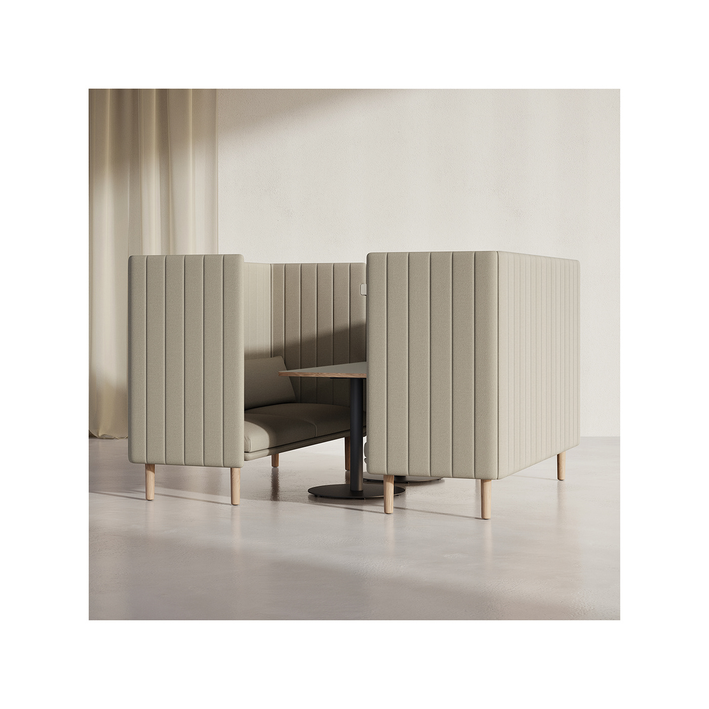 ROOM Acoustic，workplace，Acoustic Sofa，Render Animation，