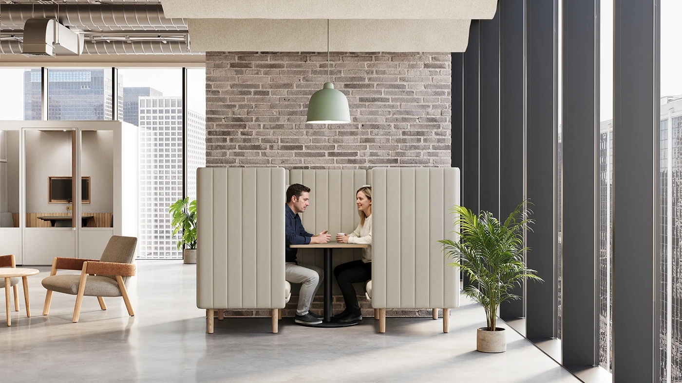 ROOM Acoustic，workplace，Acoustic Sofa，Render Animation，