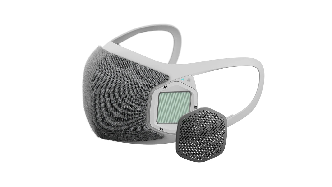LG Electronics，Purified air，Electronic mask，COVID-19 protection，PURIFICATION，
