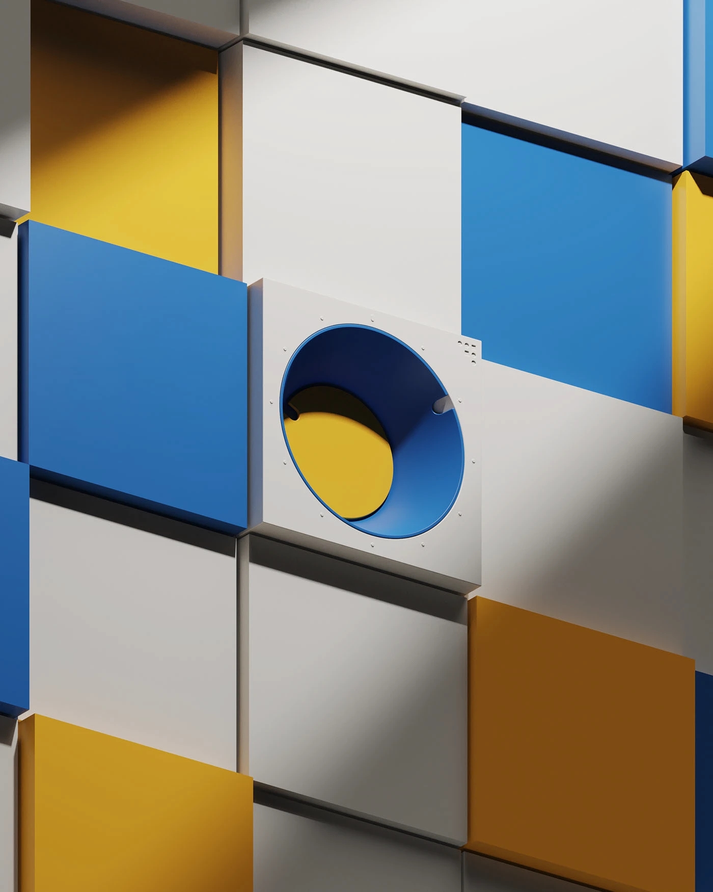 FC30，Retro bright color，Sculpture clock，Table clock，30 ° truncated cone，