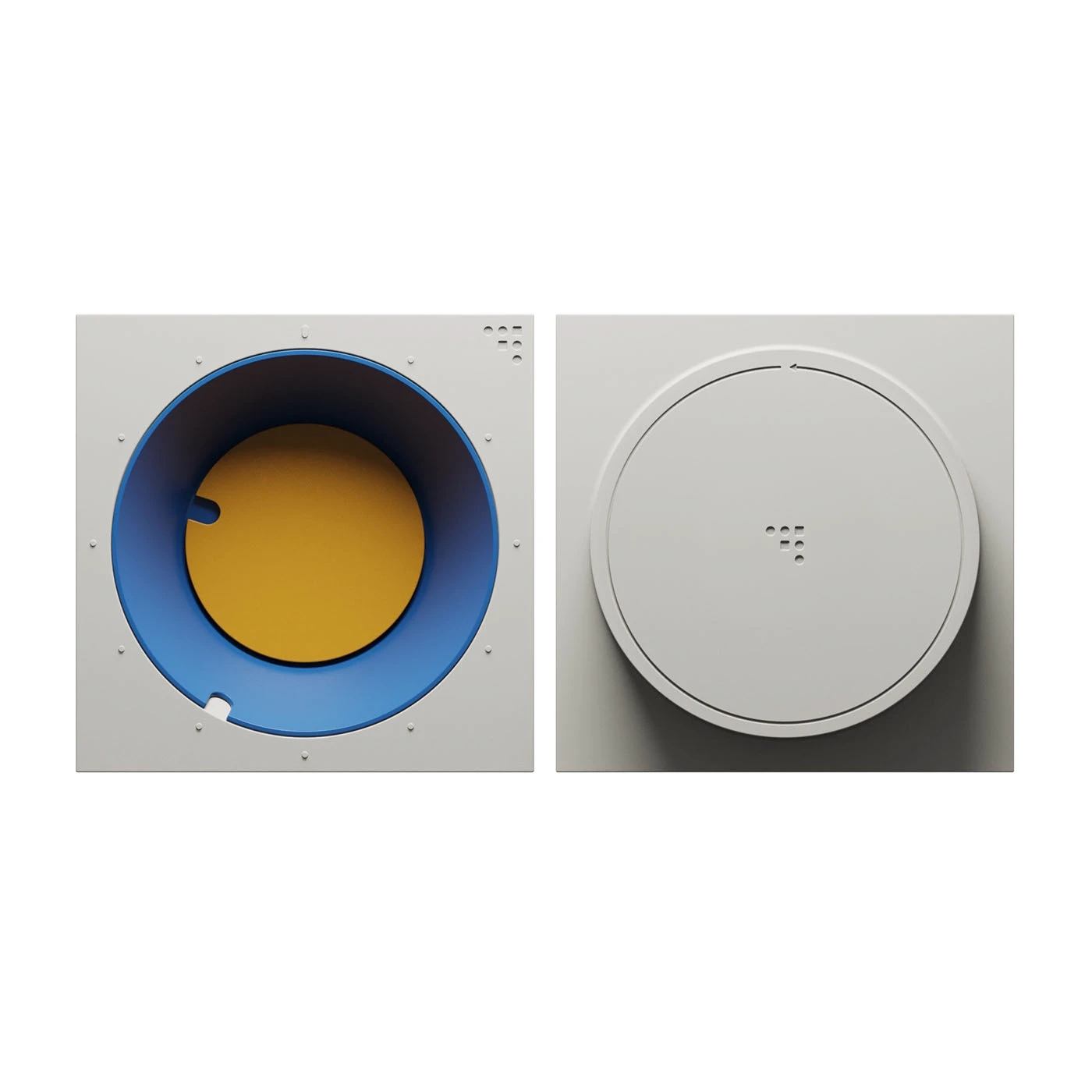 FC30，Retro bright color，Sculpture clock，Table clock，30 ° truncated cone，