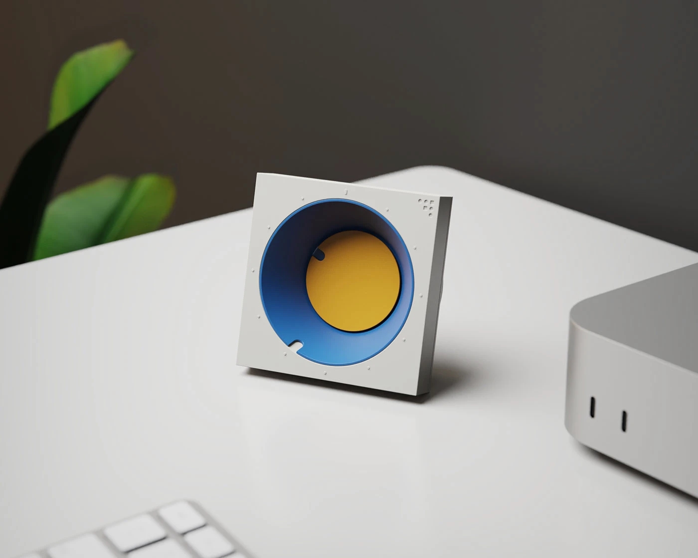 FC30，Retro bright color，Sculpture clock，Table clock，30 ° truncated cone，