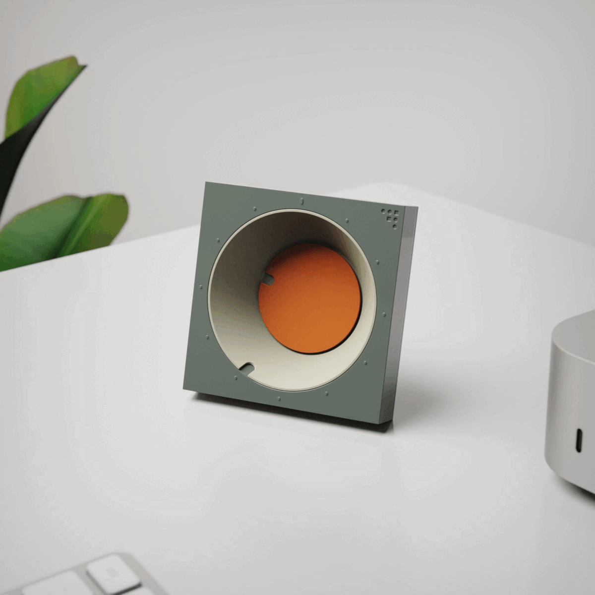 FC30，Retro bright color，Sculpture clock，Table clock，30 ° truncated cone，