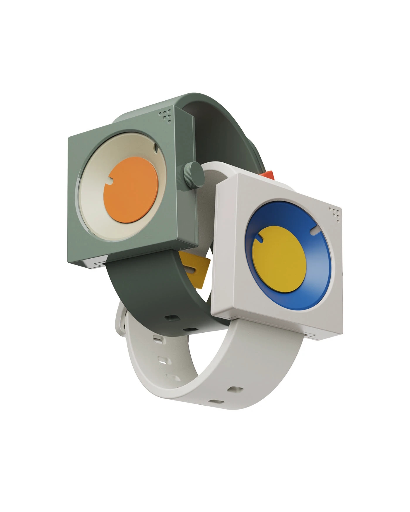 FC30，Retro bright color，Sculpture clock，Table clock，30 ° truncated cone，