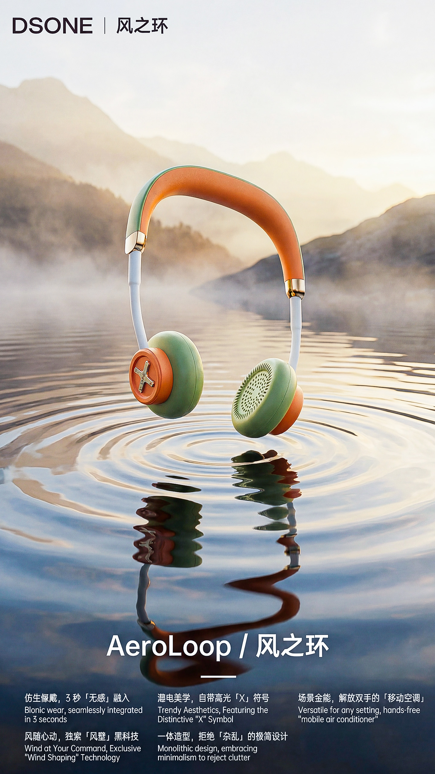 Fan，Headphones，trend element，