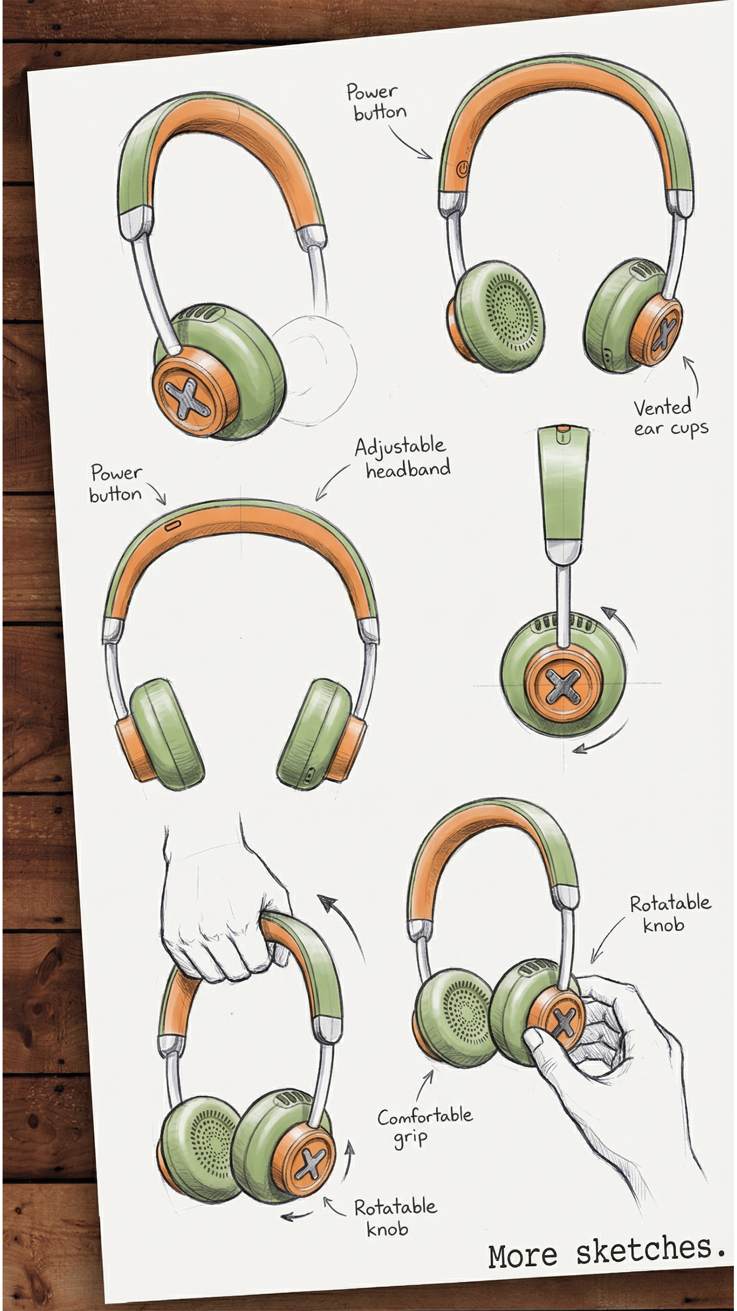 Fan，Headphones，trend element，