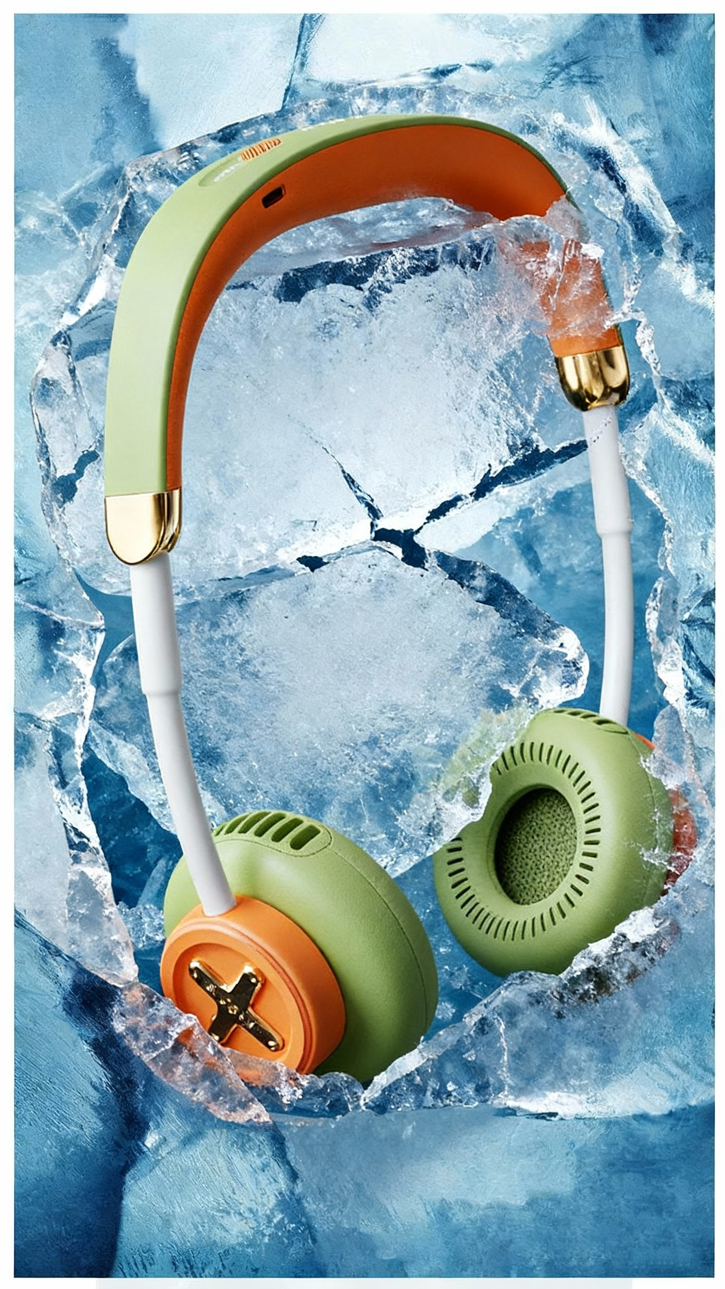 Fan，Headphones，trend element，