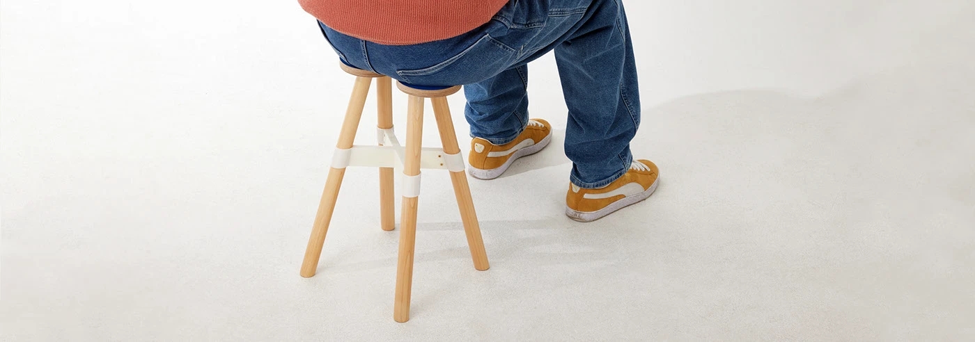 minimalist lattice，high yield，Refuse to waste，Dots Stool，bending mechanics，minimalist lattice，high yield，Refuse to waste，bending mechanics，