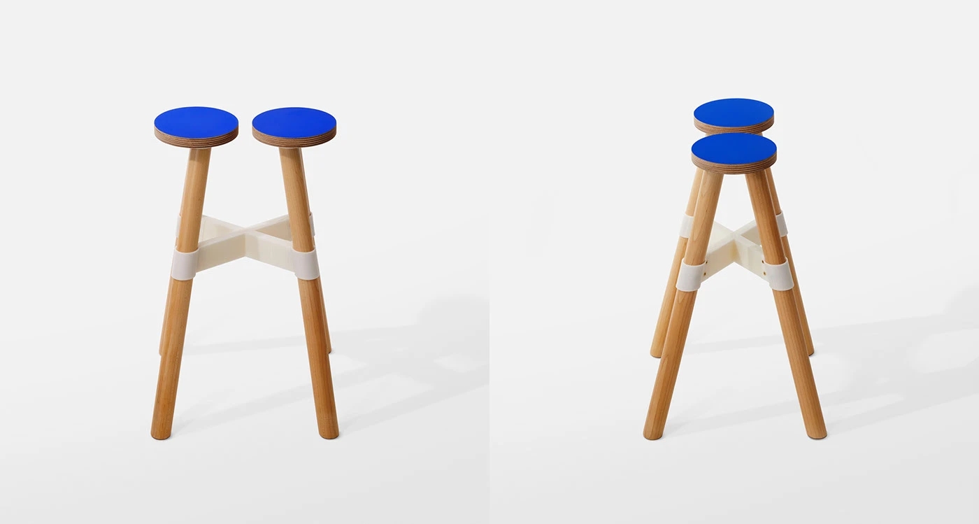 minimalist lattice，high yield，Refuse to waste，Dots Stool，bending mechanics，minimalist lattice，high yield，Refuse to waste，bending mechanics，