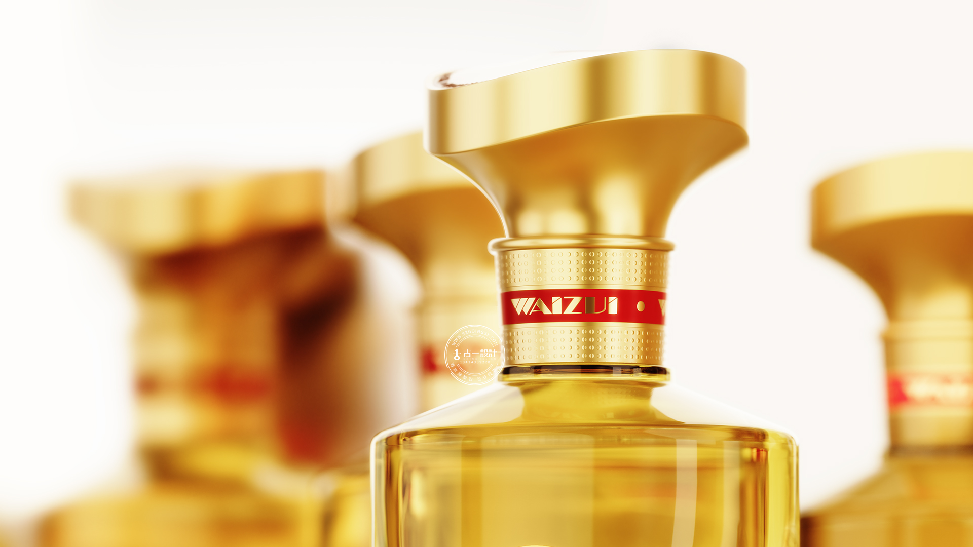 Baijiu packaging design，Gu Yi design，Wine bottle design，Bottle design，