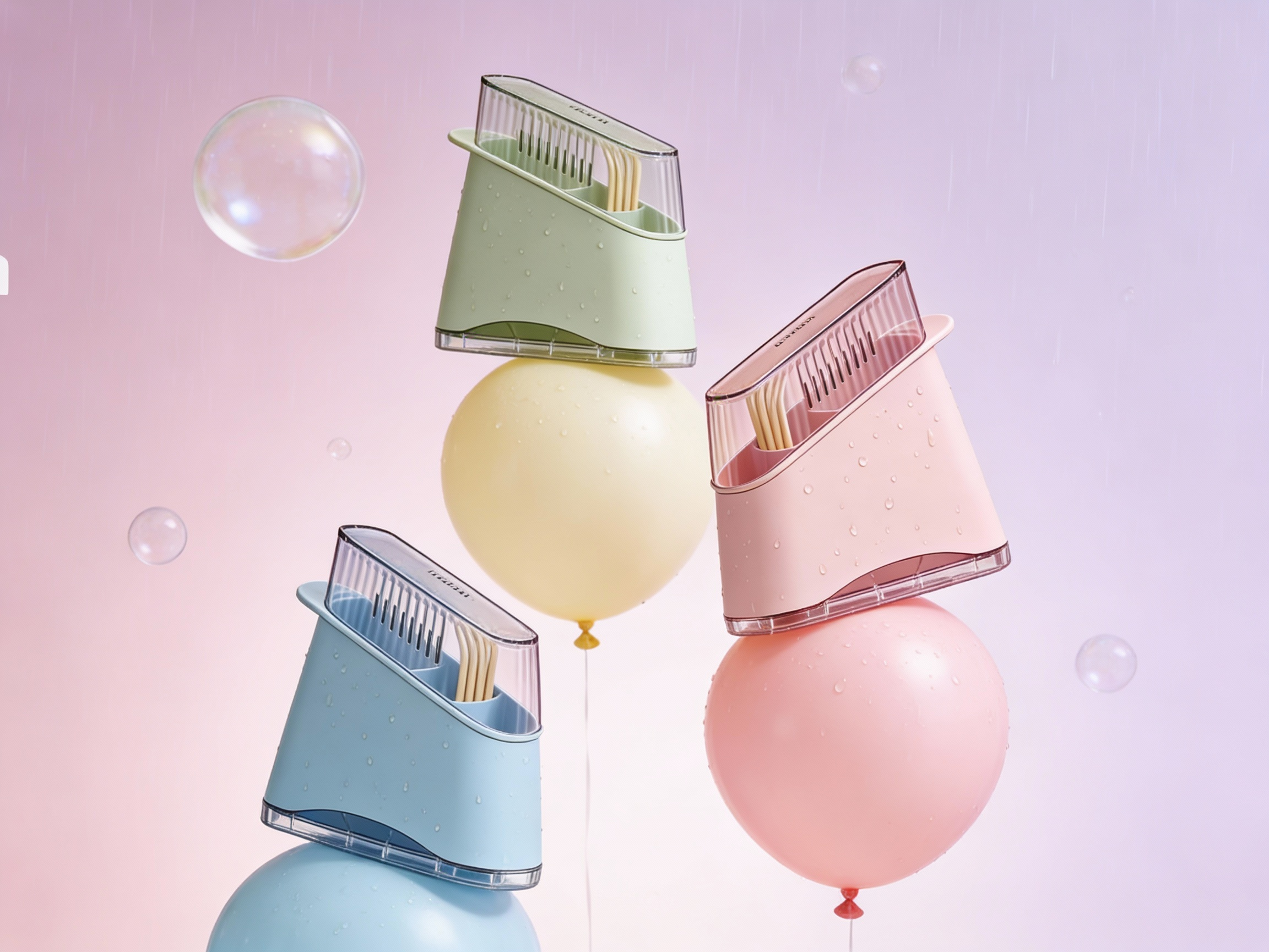 Macarone color system，Chopsticks Bucket，Drain basket，Kitchen Tableware Storage Box，