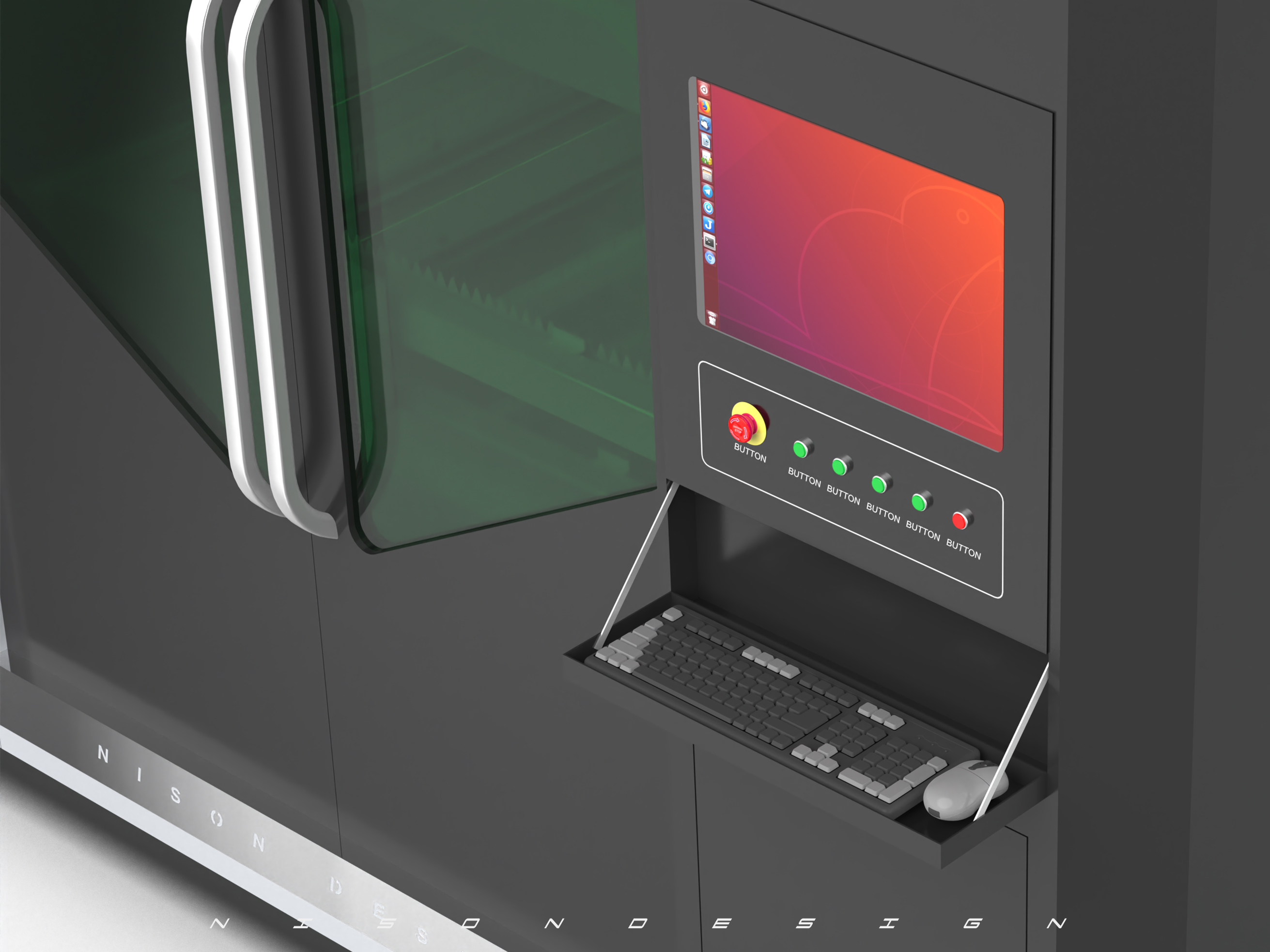 Laser cutting machine，Sheet metal design，industrial design，Equipment and instruments，