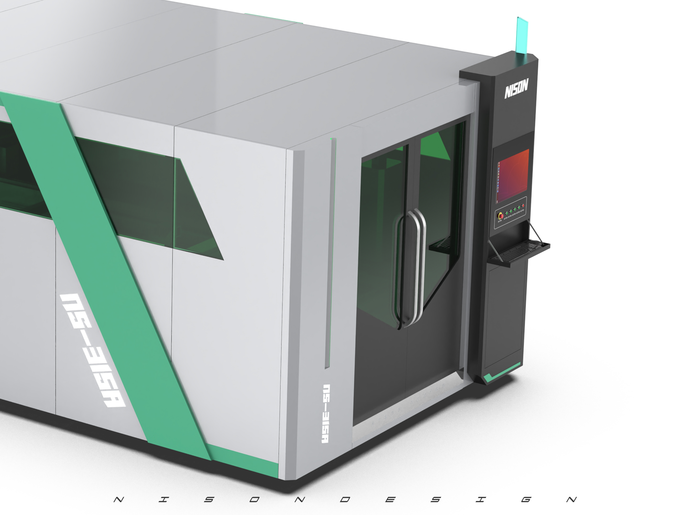 Laser cutting machine，Sheet metal design，industrial design，Equipment and instruments，